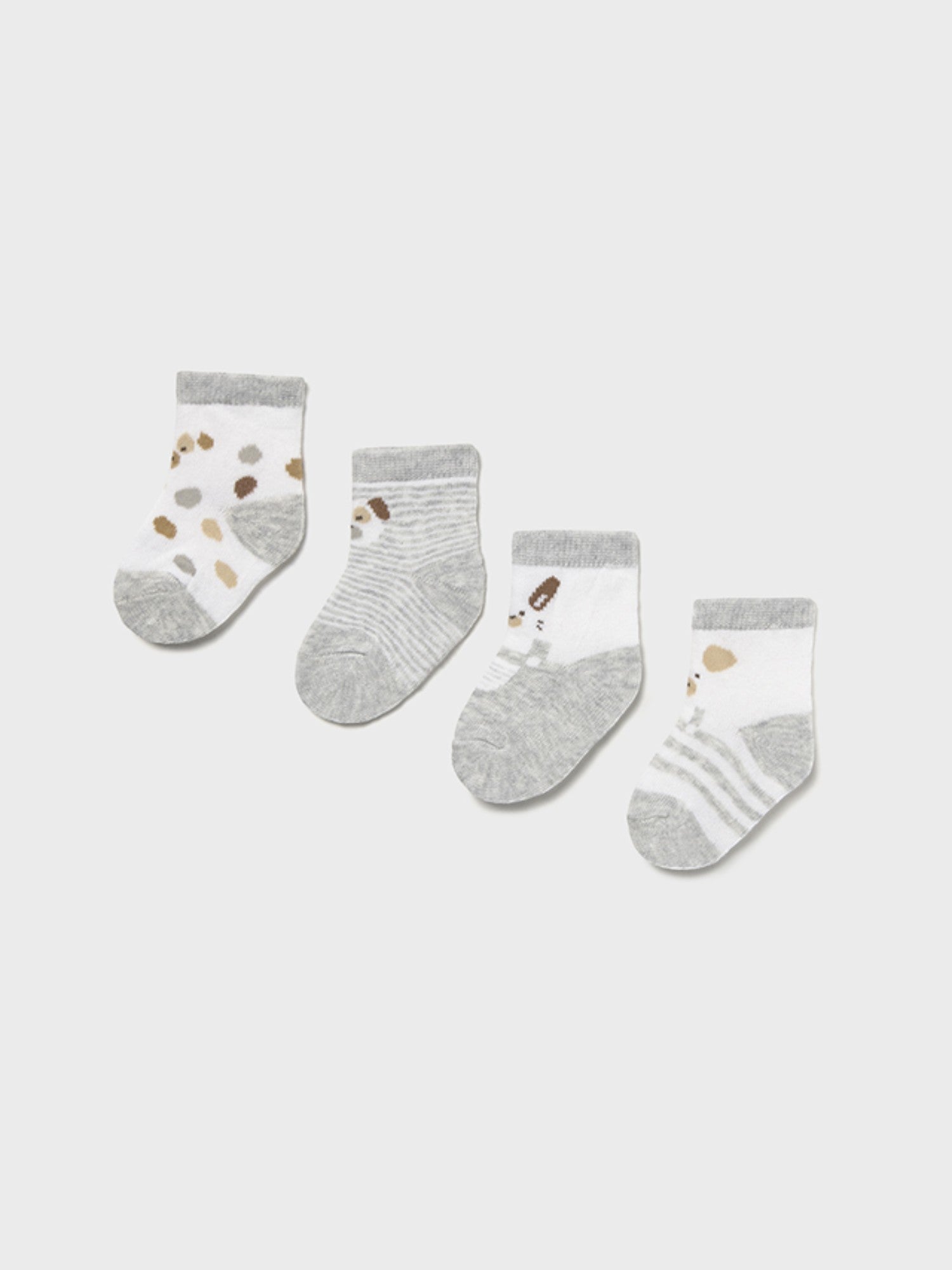 Set 4 calze  GRIGIO 9862 /GR -  NANU' BABY