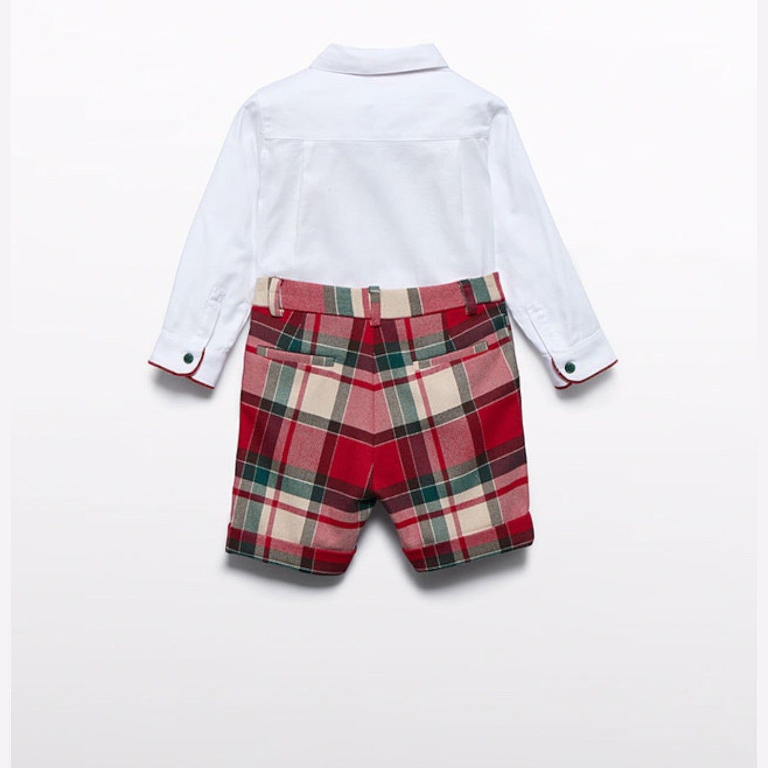 Completo di bermuda scozzese Bimbo Rosso 5706/2 -  NANU' BABY