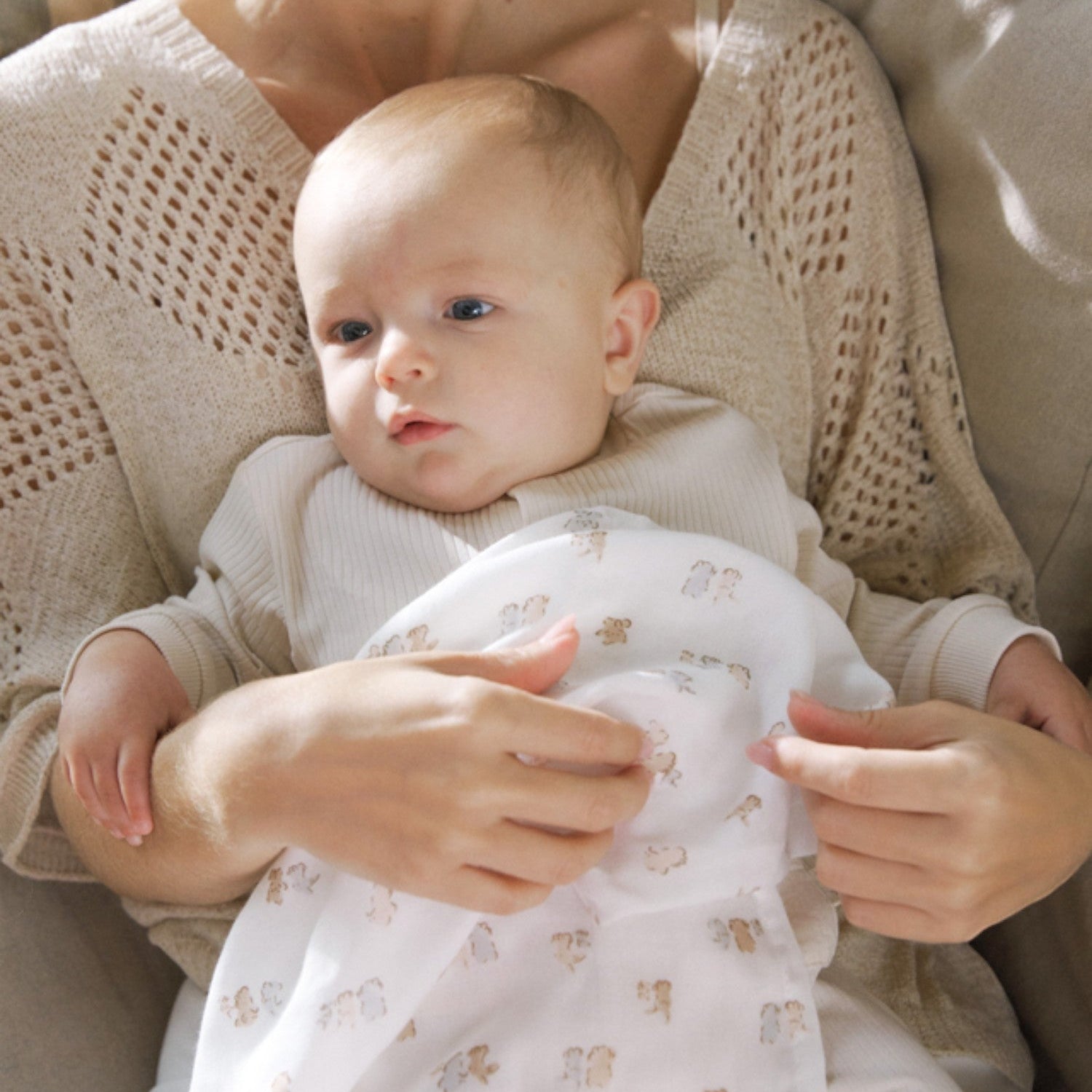 Set di garze piccole Neonato ECRU 9872/E -  NANU' BABY