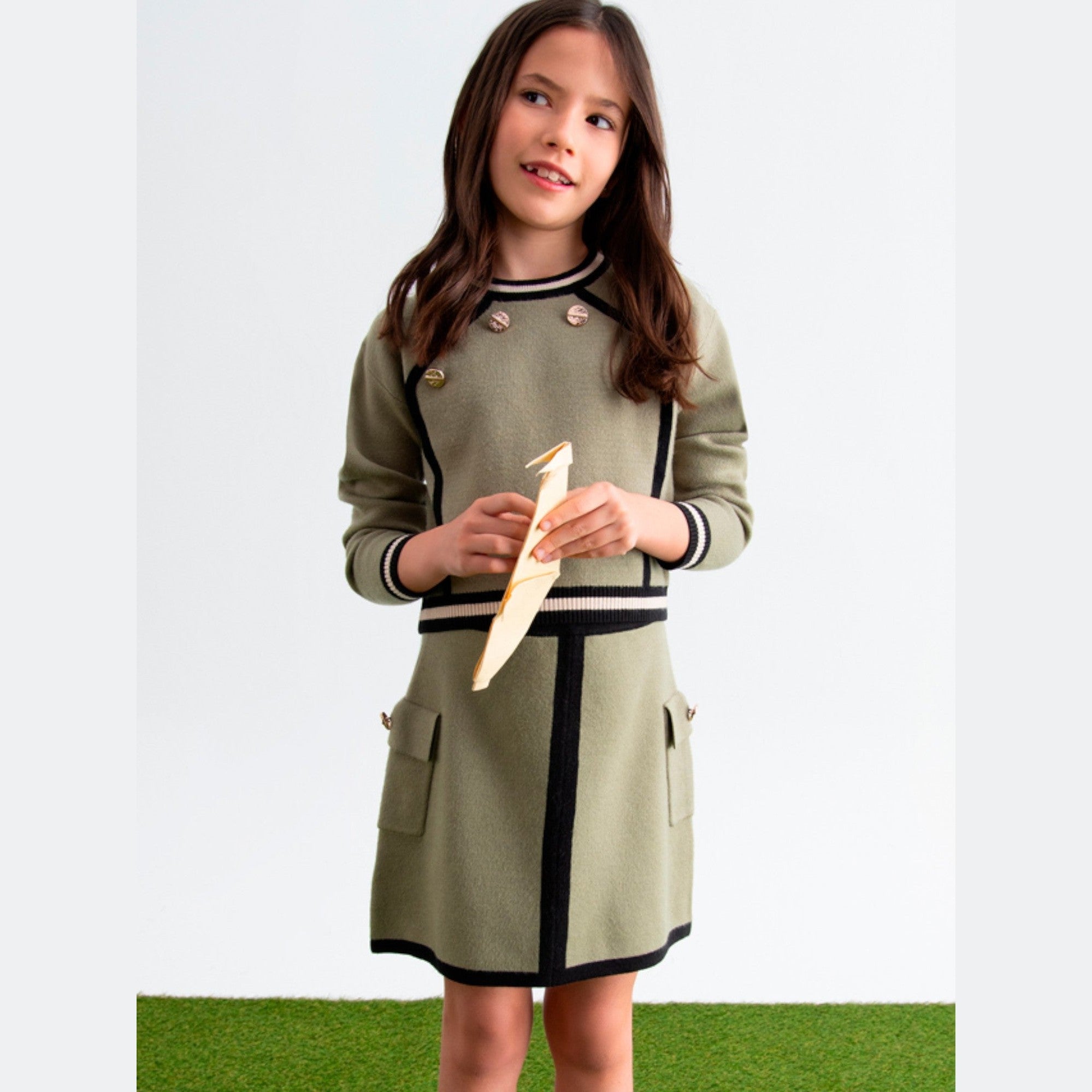 Compl. gonna tricot Bimba Verde 5544/6 -  NANU' BABY