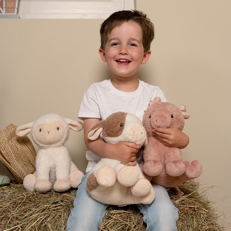 Mucca da coccolare 17 cm Piccola fattoria  MULTICOLORE LD8830 -  NANU' BABY