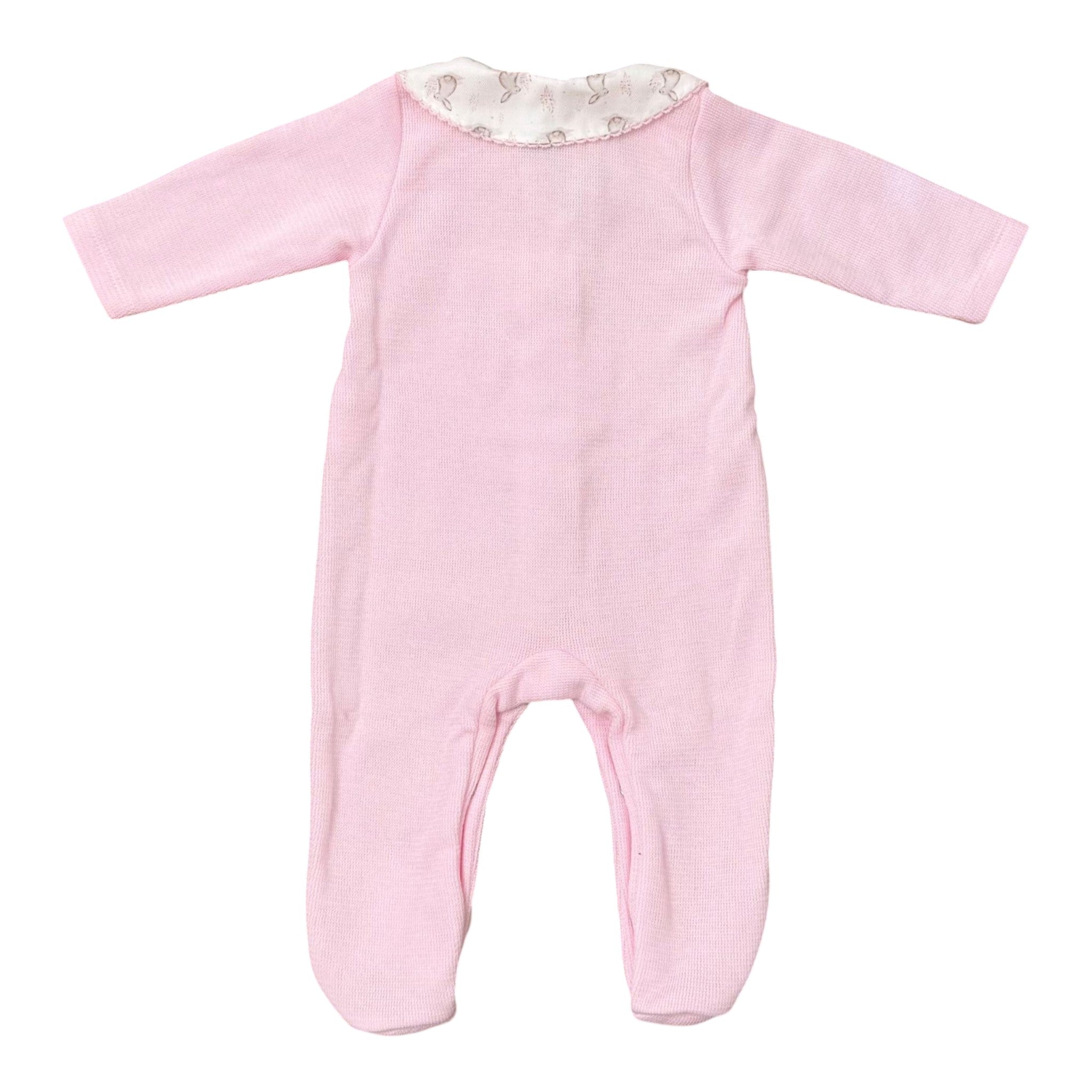 Tutina Neonata Cotone Rosa - BABIDU' 10627/R