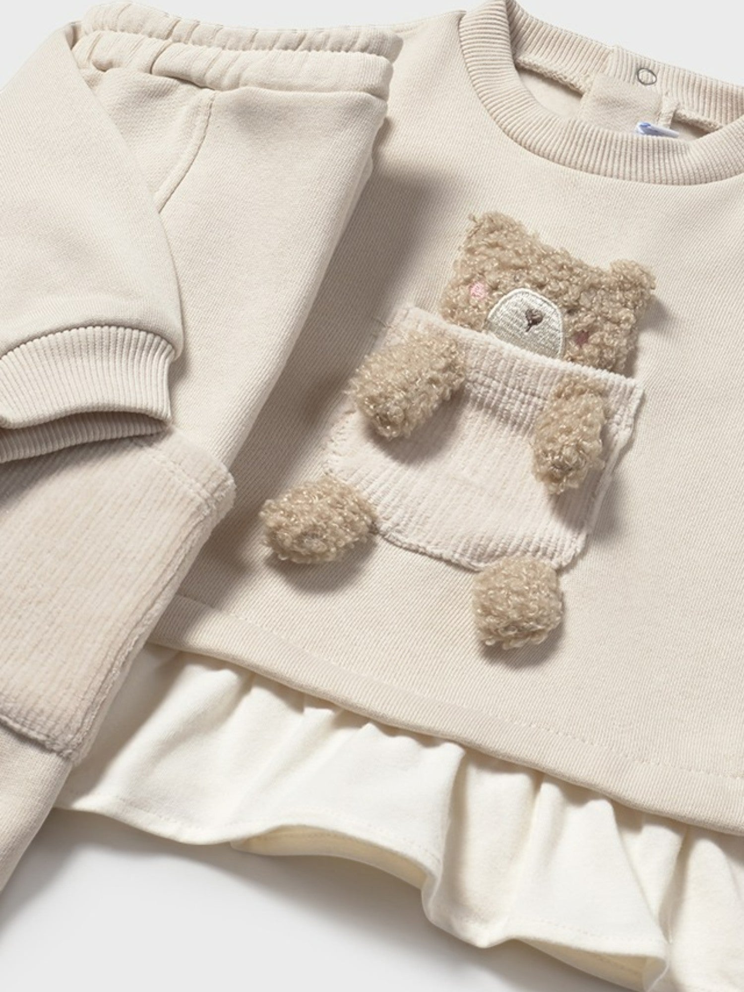 Baby girl's tracksuit, Ivory, 2843/52