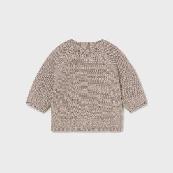 Basic cardigan in warm cotton, Boy's, GREY 2301-G