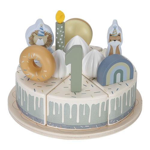 Torta di compleanno in legno  - 26 pezzi  MULTICOLORE LD8016 -  NANU' BABY