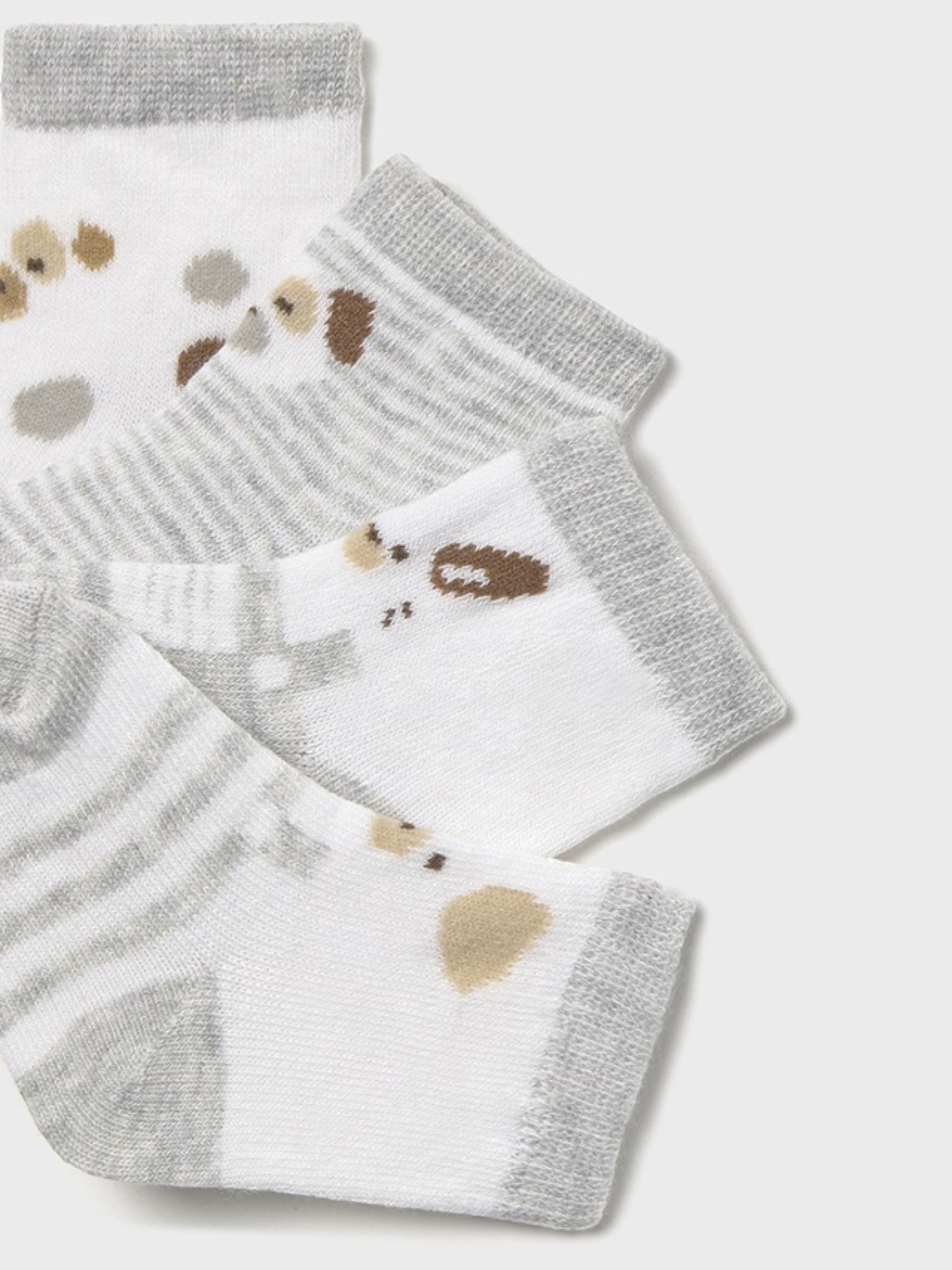 Set 4 calze  GRIGIO 9862 /GR -  NANU' BABY