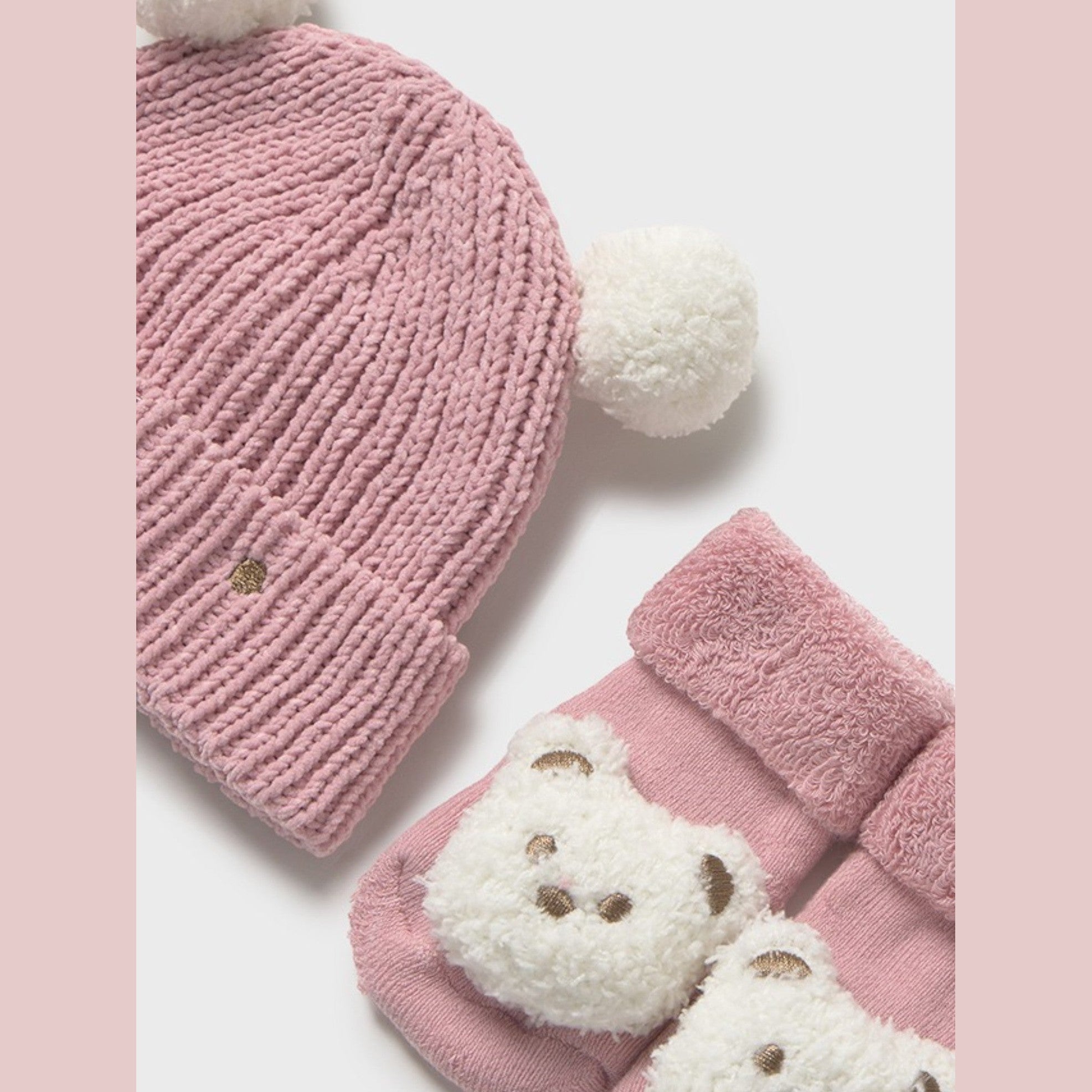 Set cappello e calzini  Rosa 9933/82 -  NANU' BABY