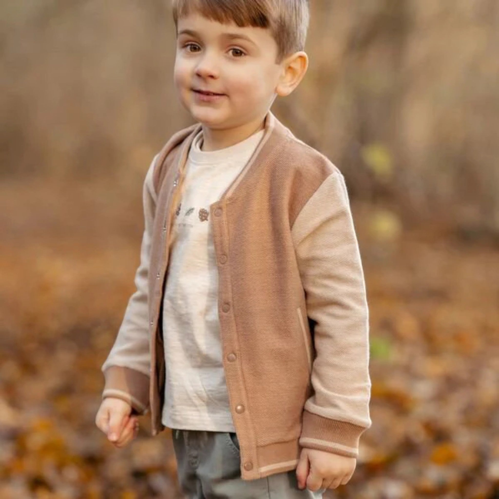 Knitted cardigan - Friends of the Forest Boy Brown CL25092104