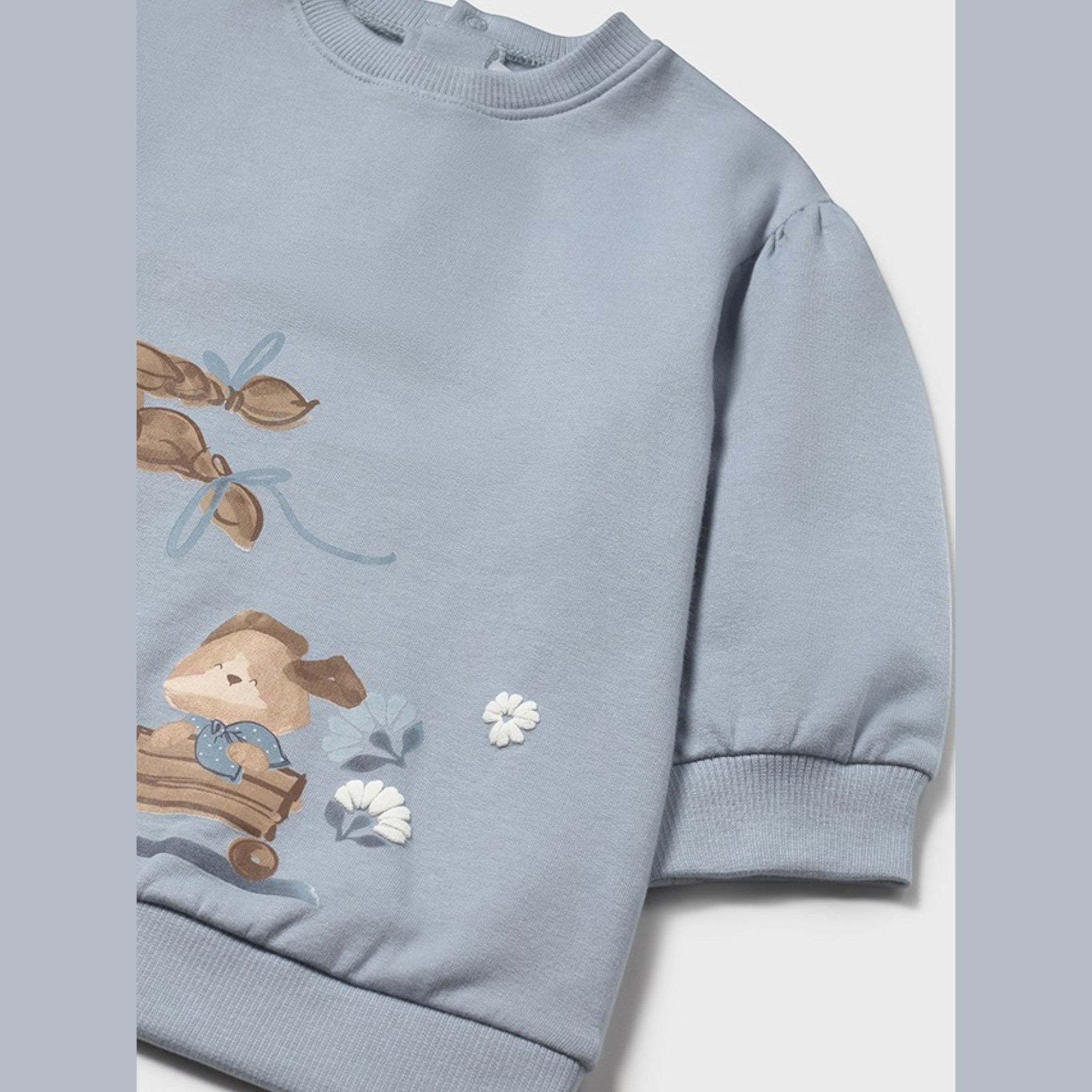 Abito felpa grafica Bimba CIELO 2921/56 -  NANU' BABY