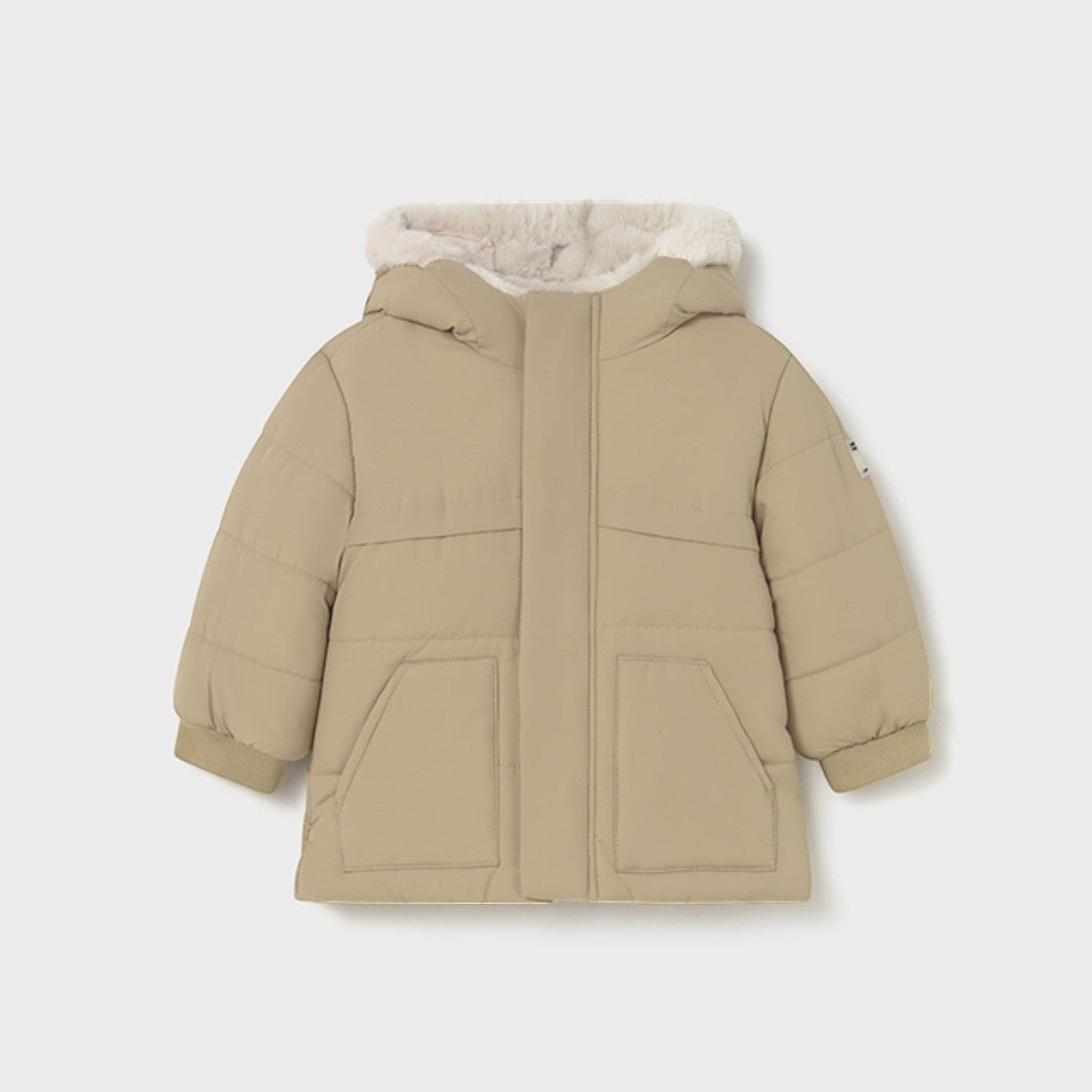 Giaccone orecchie pelo Bimbo Beige 2424/50 -  NANU' BABY