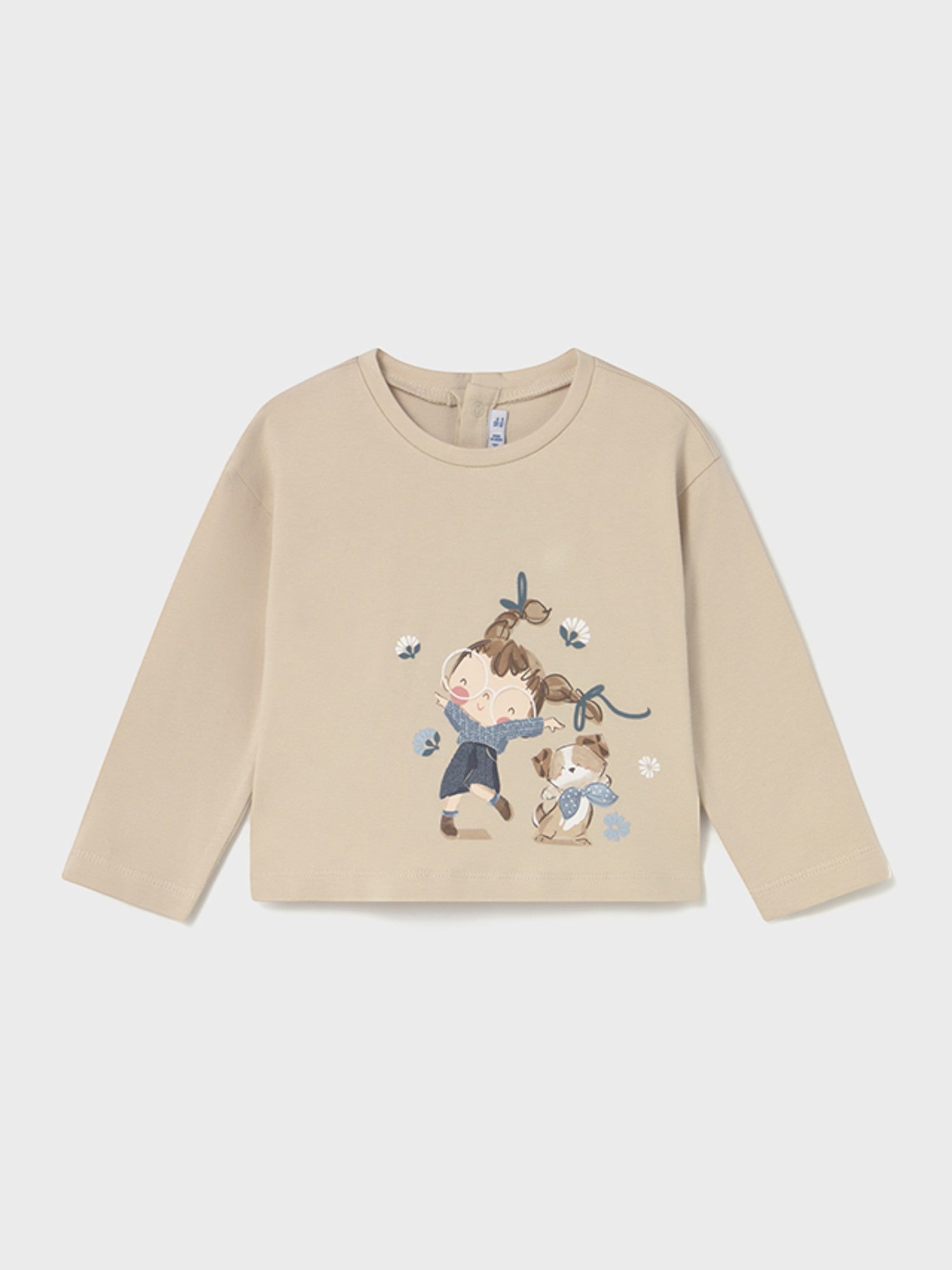 Ivory Long Sleeve T-Shirt for Girls 2082/91