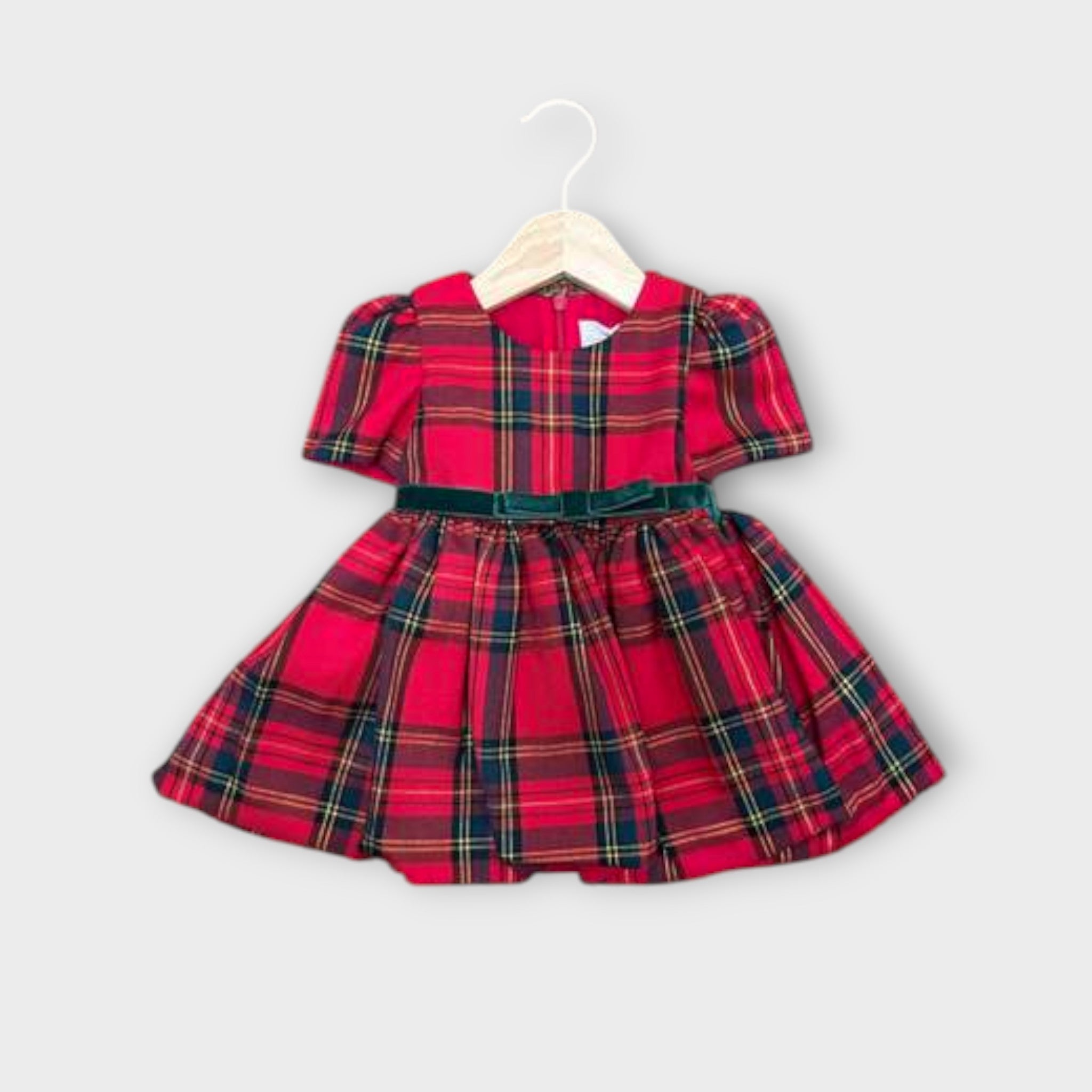 RED Tartan Dress for Girls FF38114
