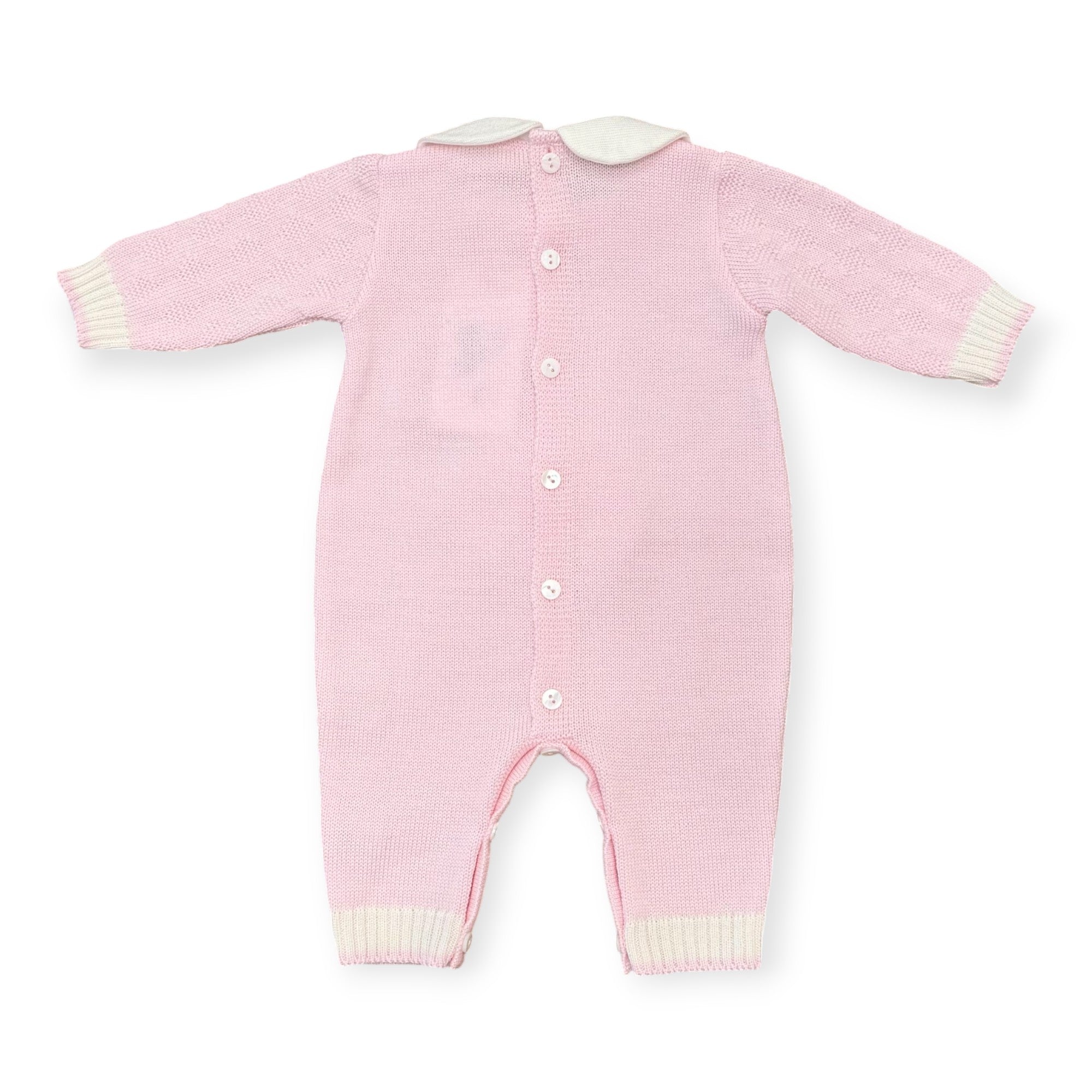 Tutina Neonata Rosa Pura Lana Teddy 7774