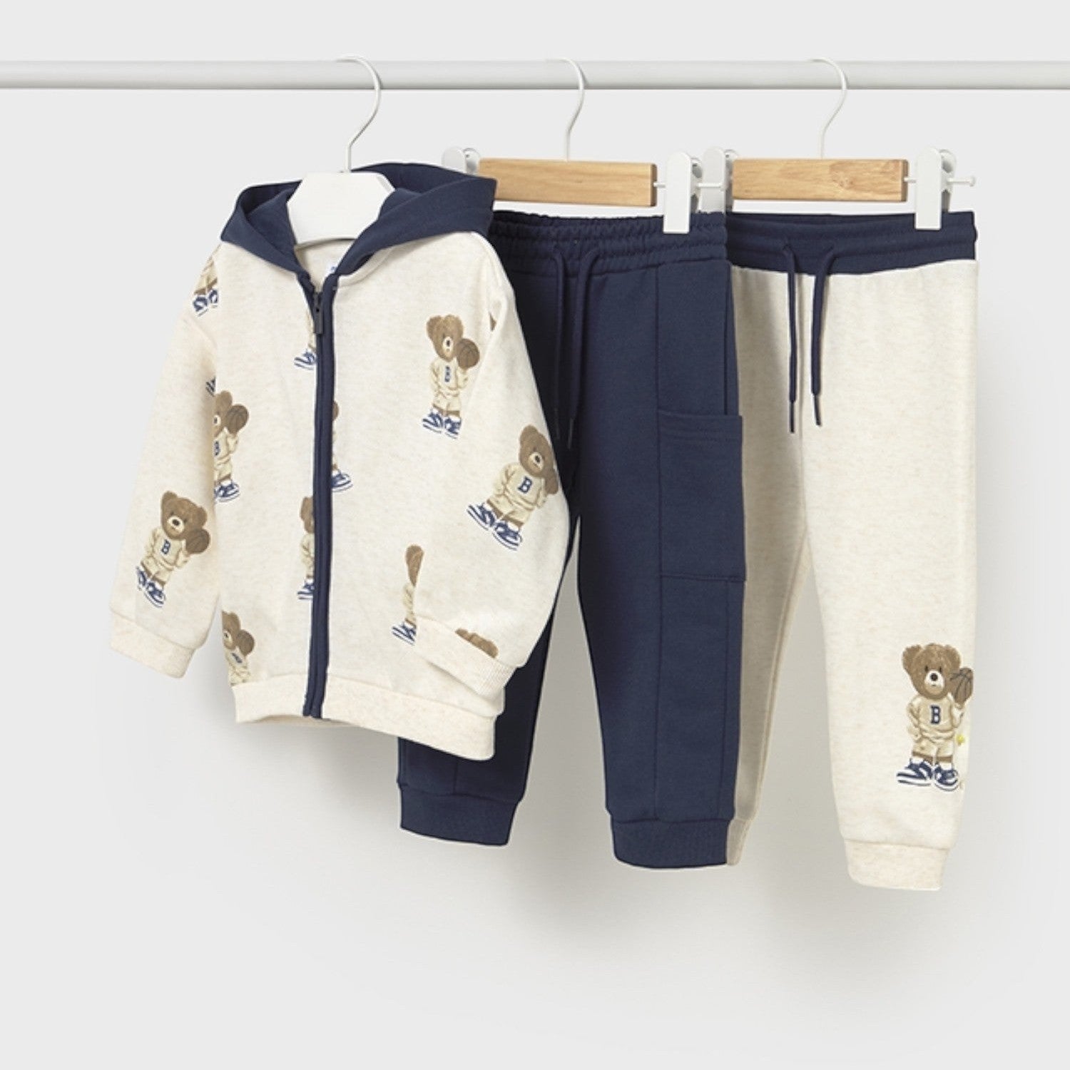 Tuta stampa 3 pezzi Bimbo Blu 2836/25 -  NANU' BABY