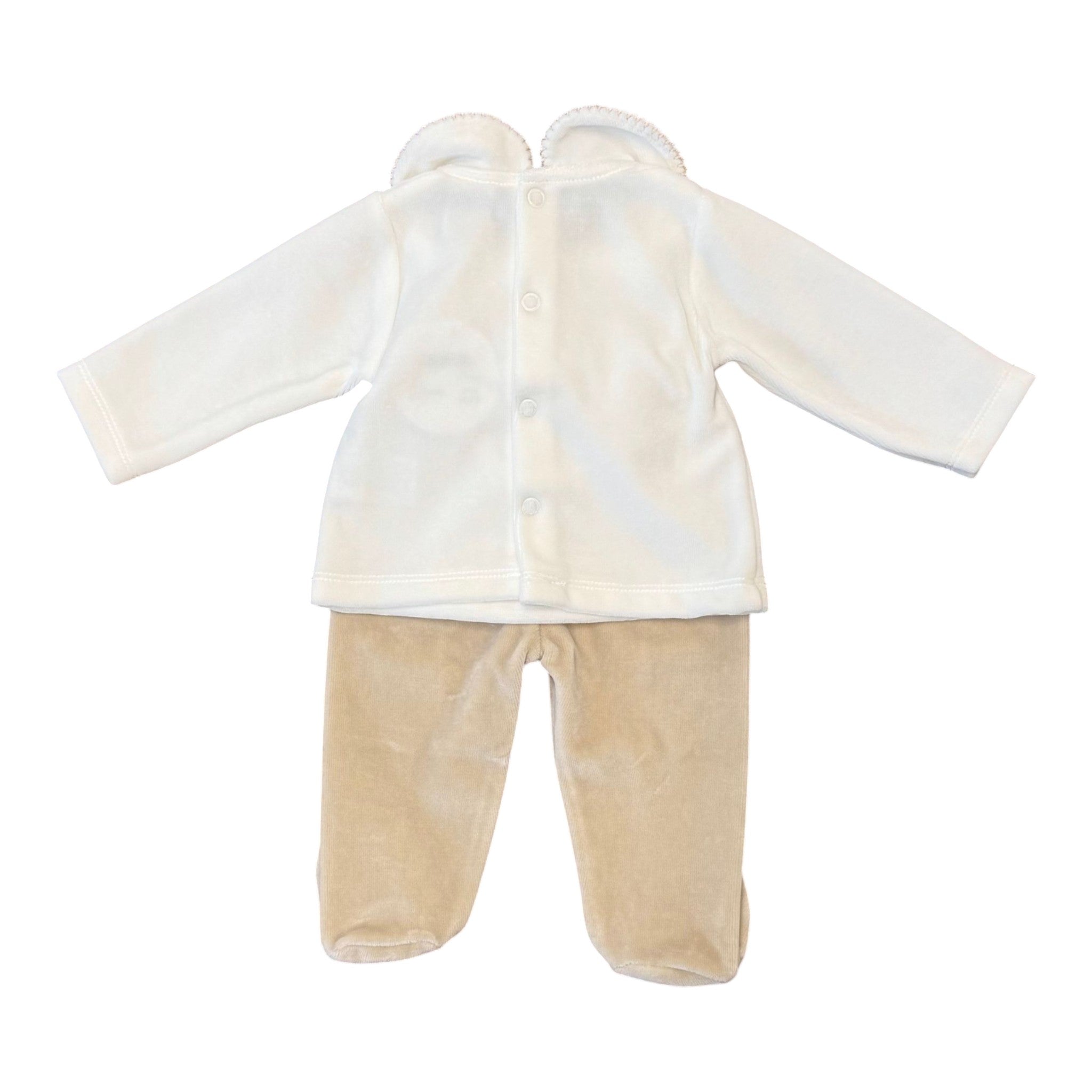 Newborn Baby Crib Set, Cream Chenille - BABIDU' 50904