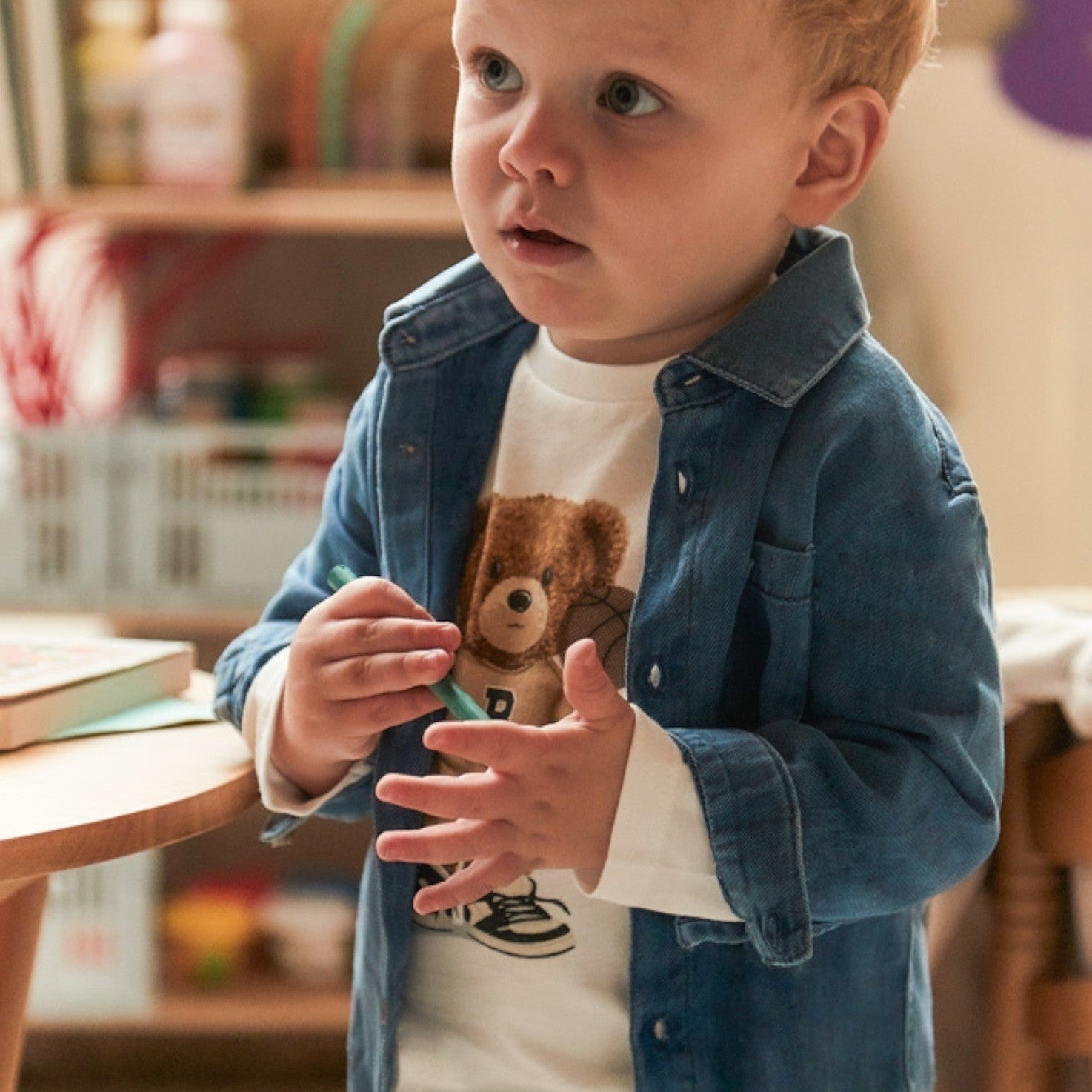 Camicia m/l denim Bimbo Blu 2108/5 -  NANU' BABY