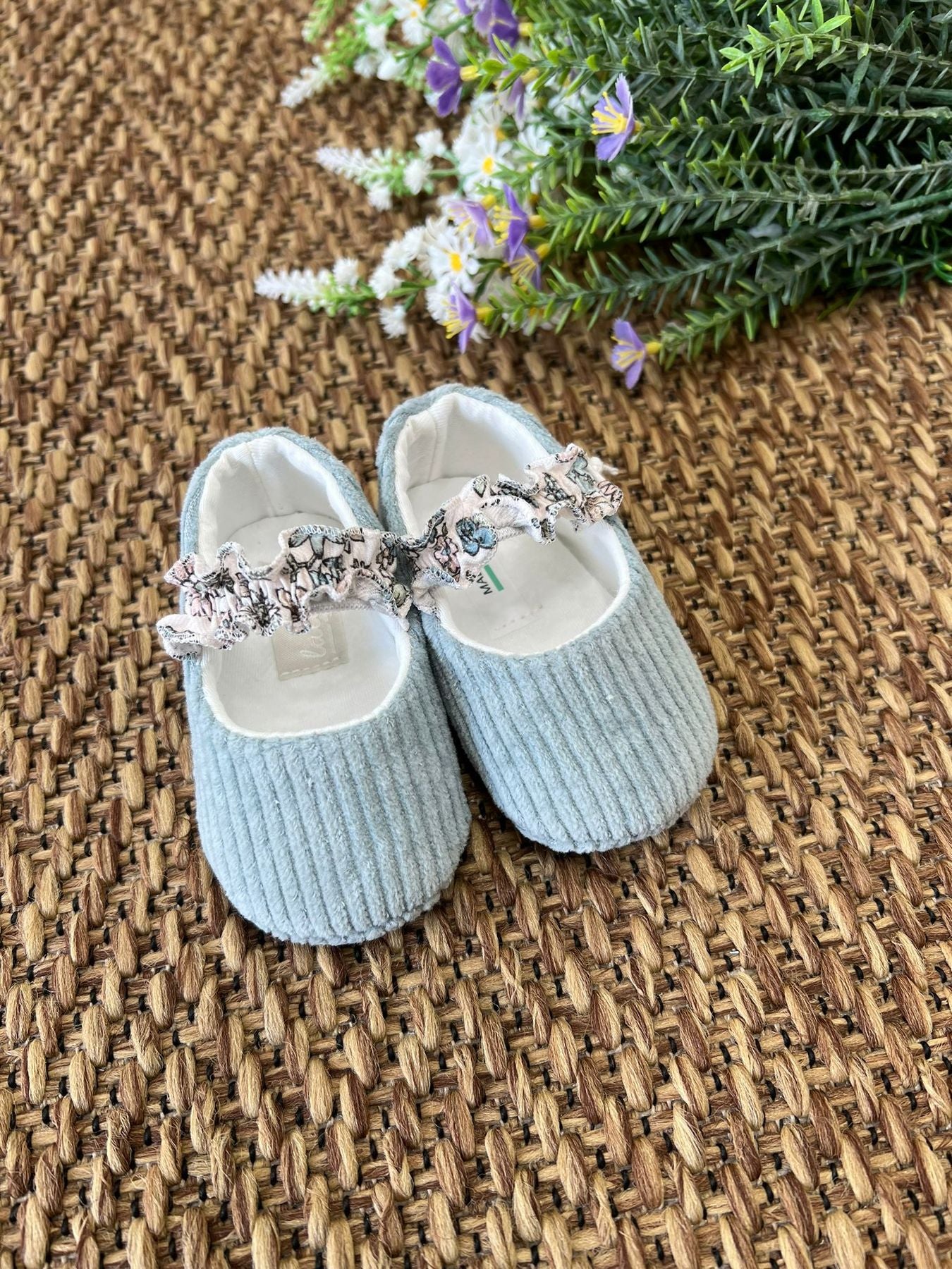 Girls' Velvet Shoes, GREEN, 9L-SCL9L/V