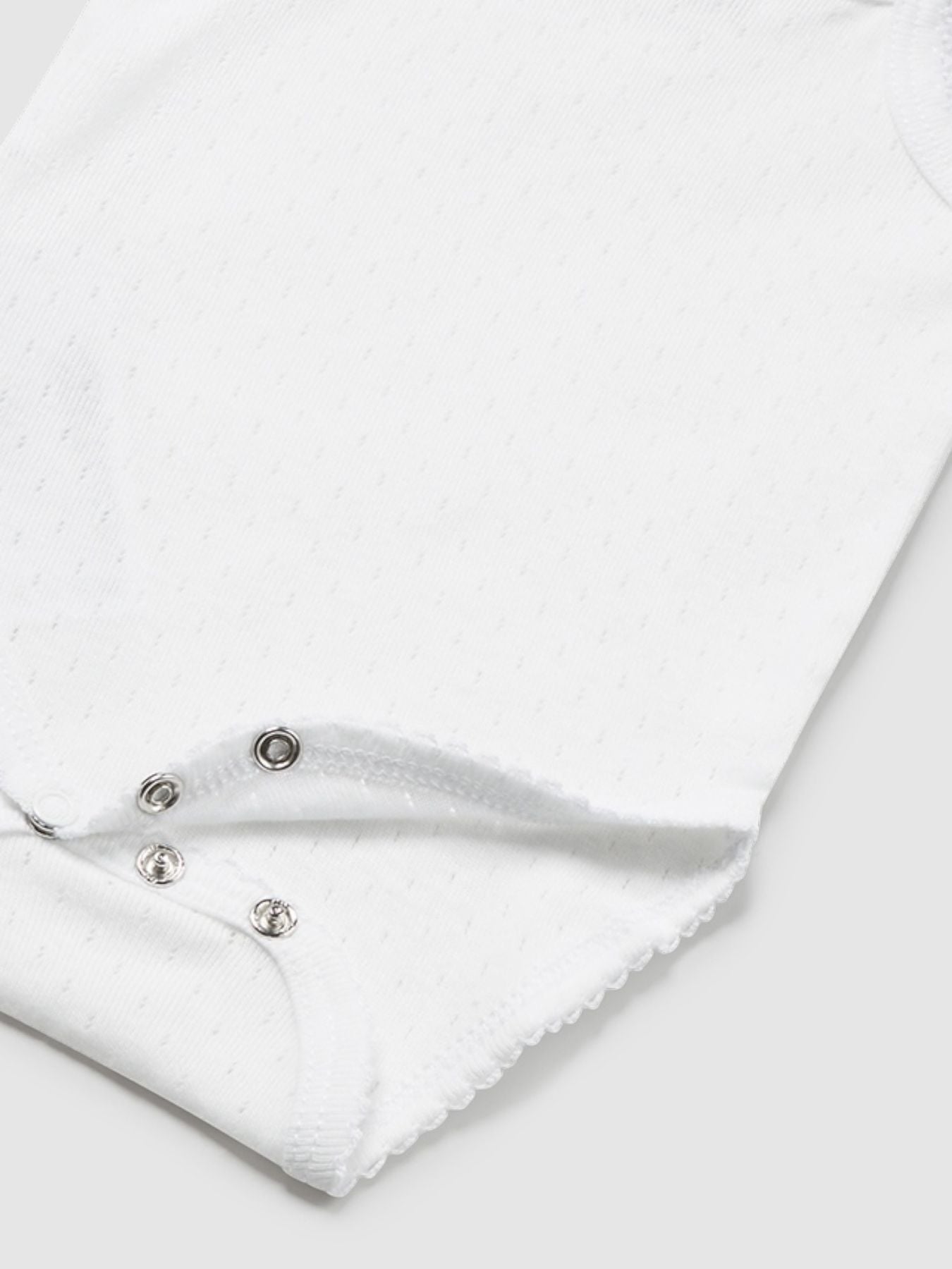 Baby Girl's Perforated Bodysuit 1790 White