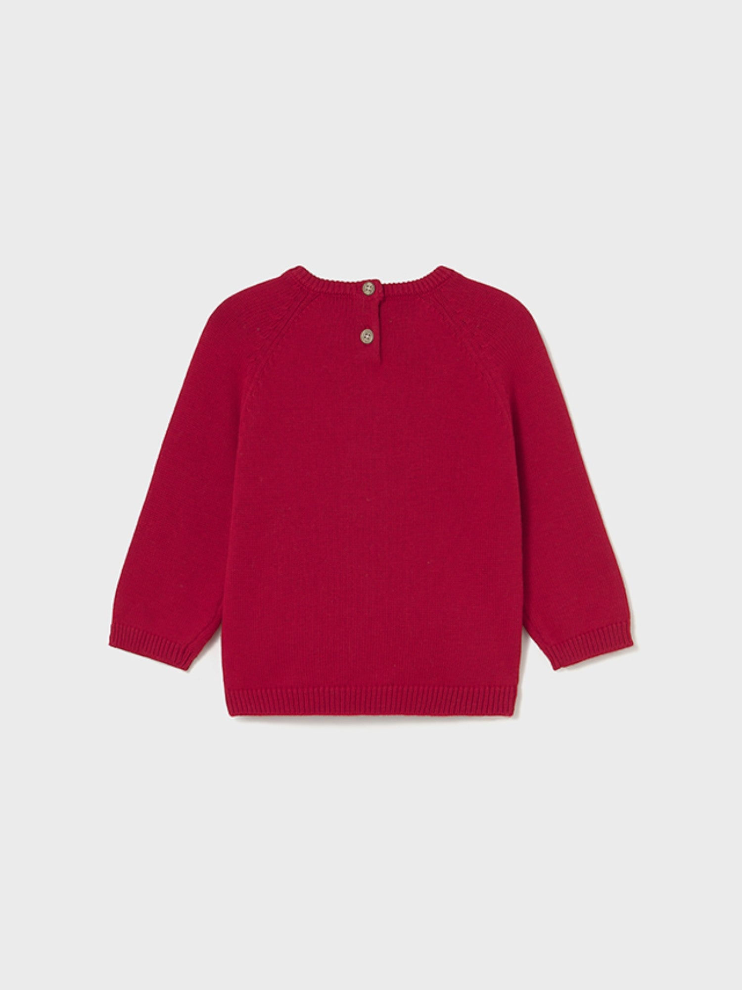 Animal intarsia sweater, boy, red, 2345/21