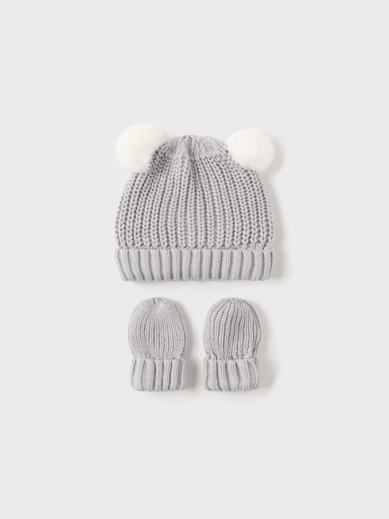 Complete hat, gloves trico Grey 1J-9766/GR