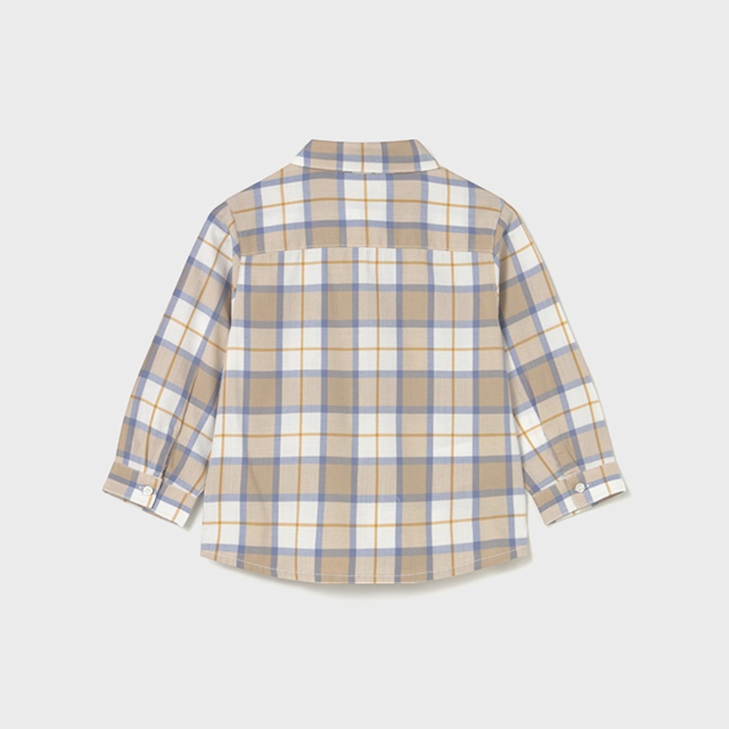 Camicia m/l quadri Bimbo Beige 2109/92 -  NANU' BABY