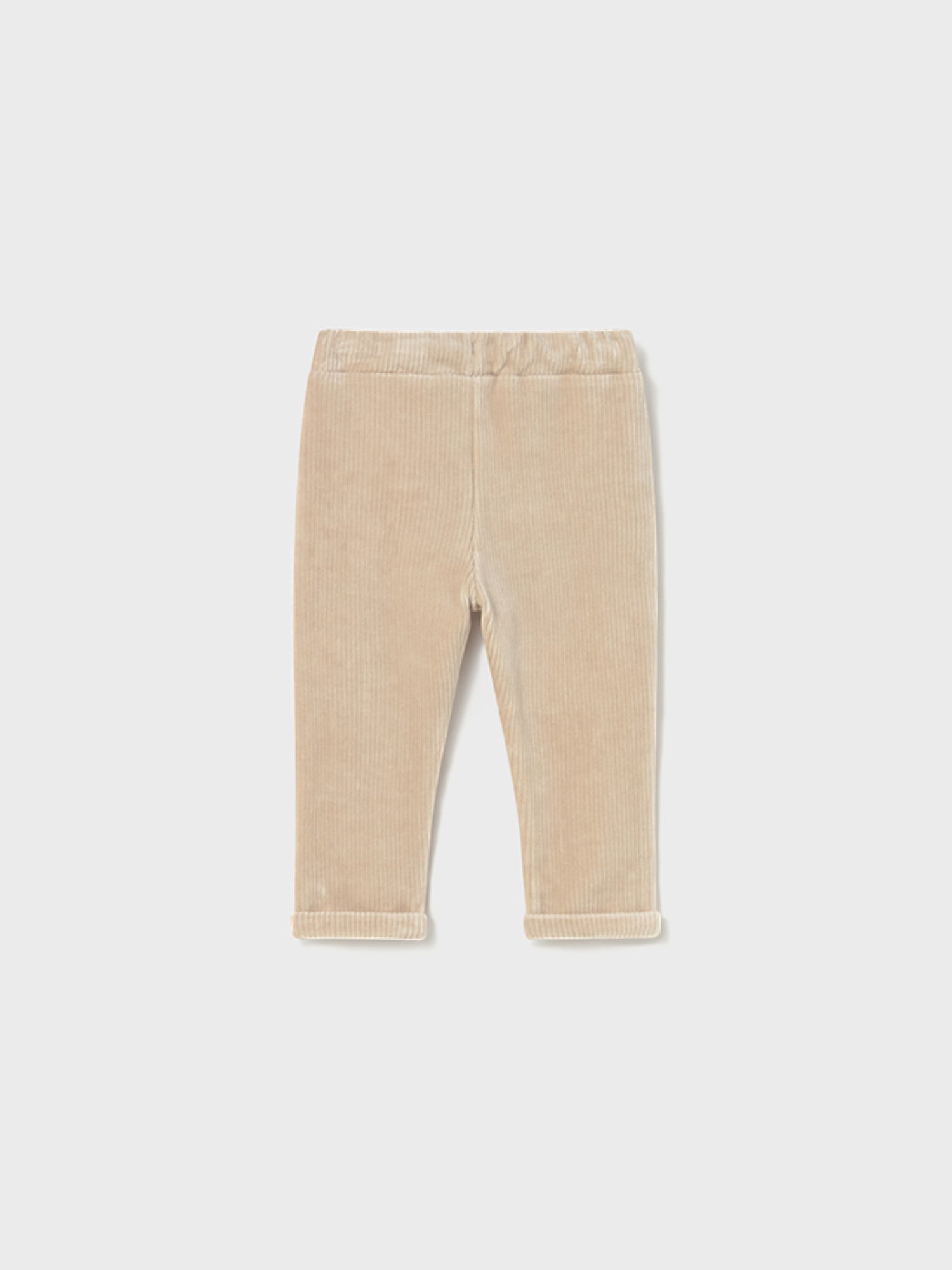 Plain weave trousers, baby boy, beige, 2510/11