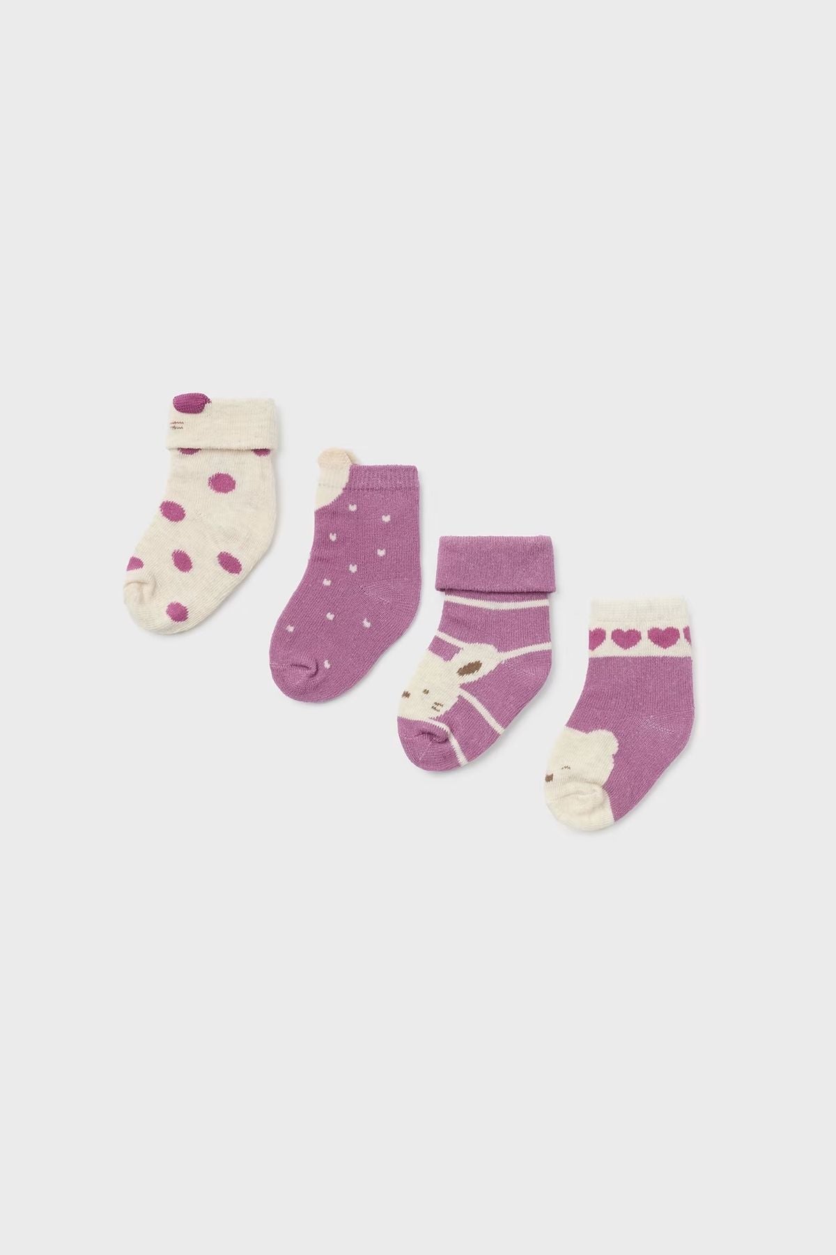 Set of 4 Lilac socks 9658/M