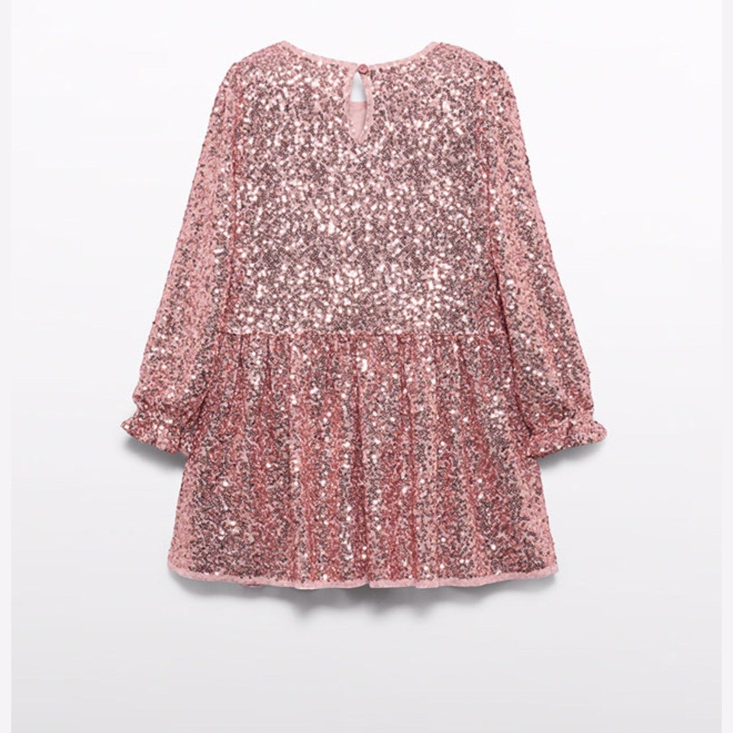 Abito paillettes Bimba Rosa 5531/46 -  NANU' BABY