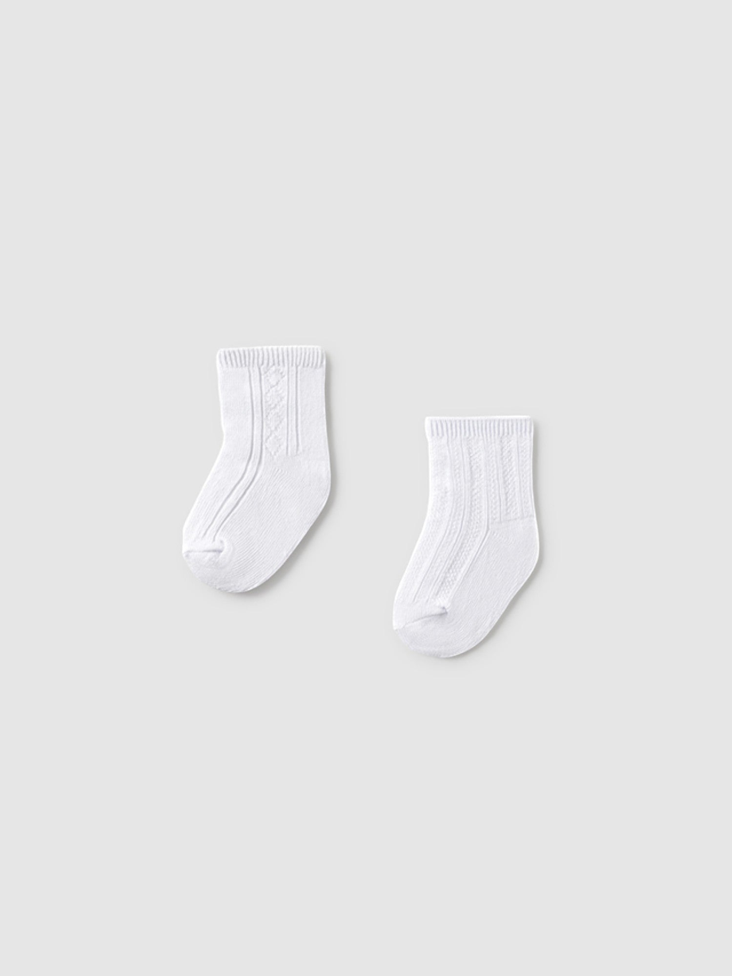 Set of 2 elegant socks White 9863 /B