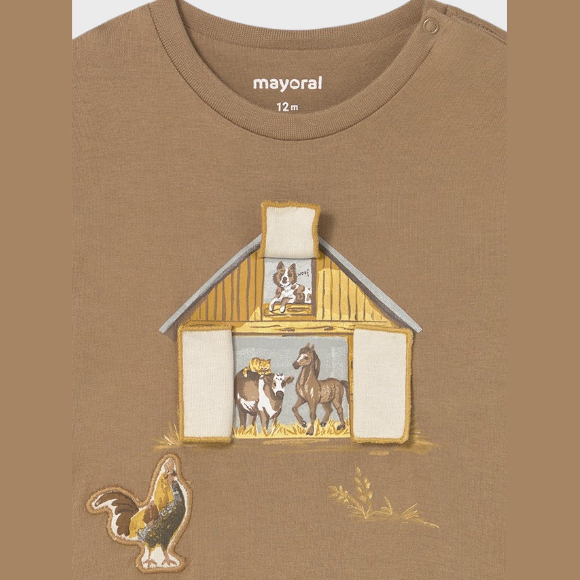 Camicia  m/l "play" fattor Bimbo Marrone 2067/31 -  NANU' BABY