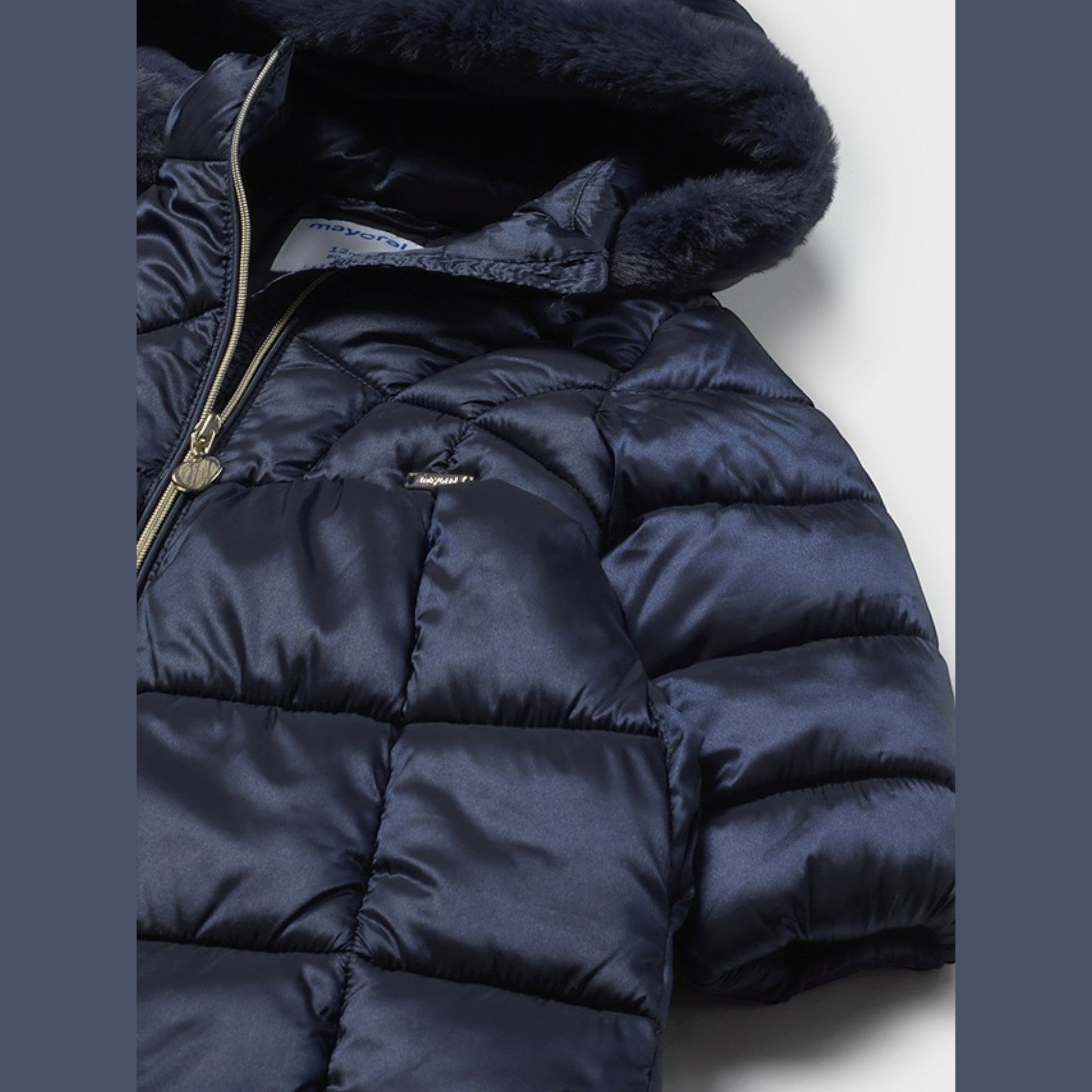 Giaccone lungo Bimba Blu 2436/56 -  NANU' BABY