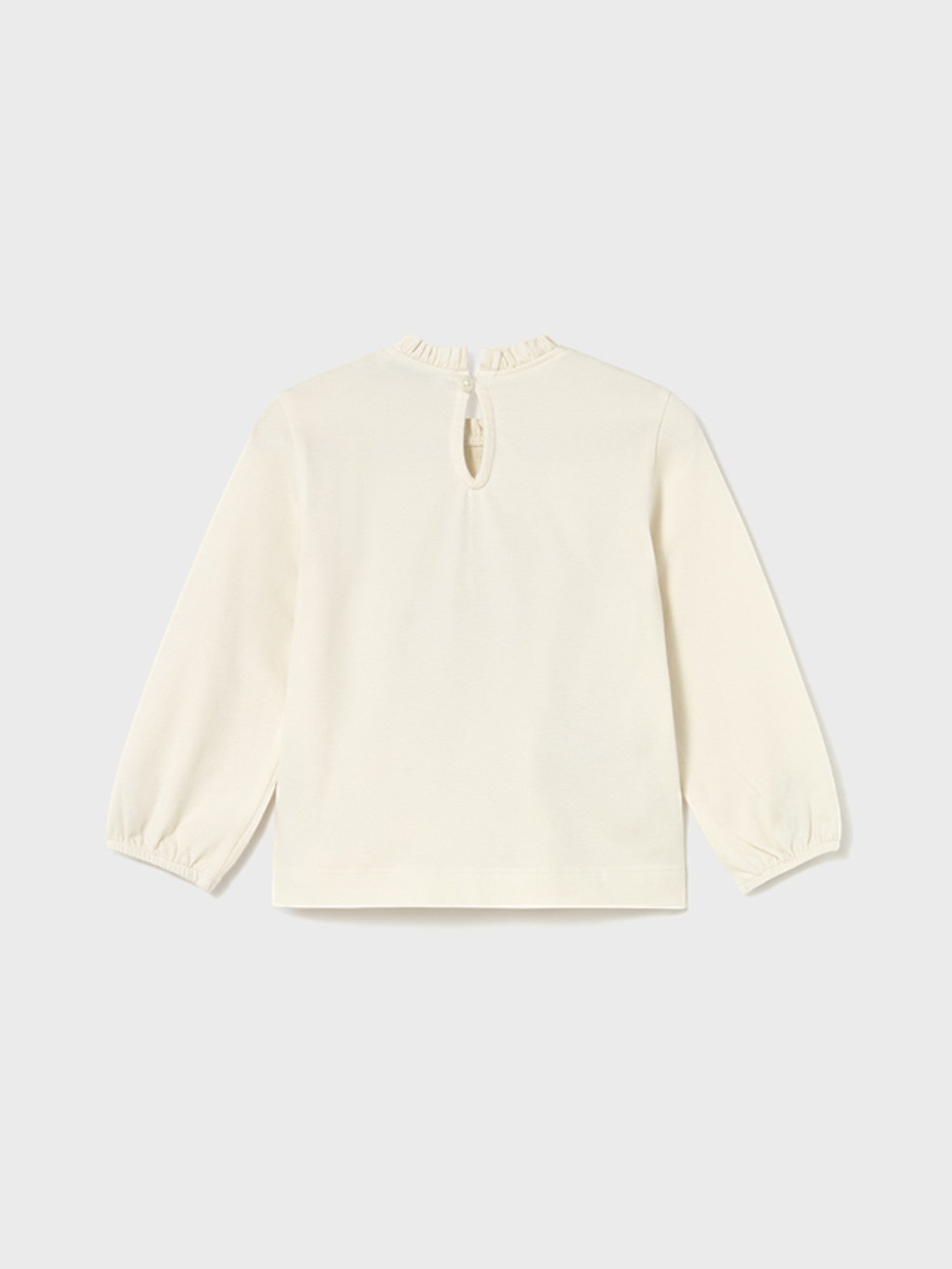 Long sleeve T-shirt for girls CREAM 2075/78