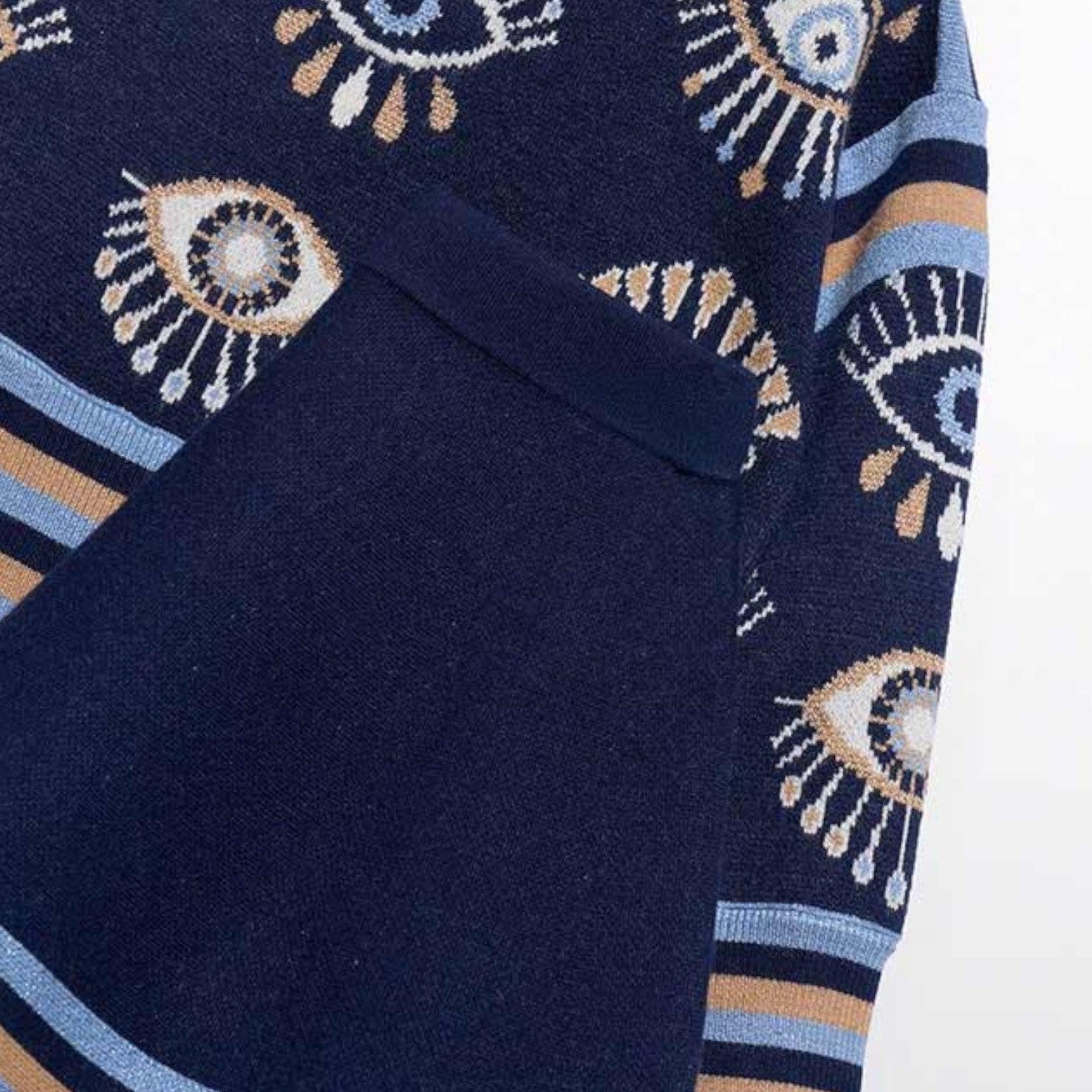 Compl. tricot gonna jacquard Bimba Blu 5540/4 -  NANU' BABY