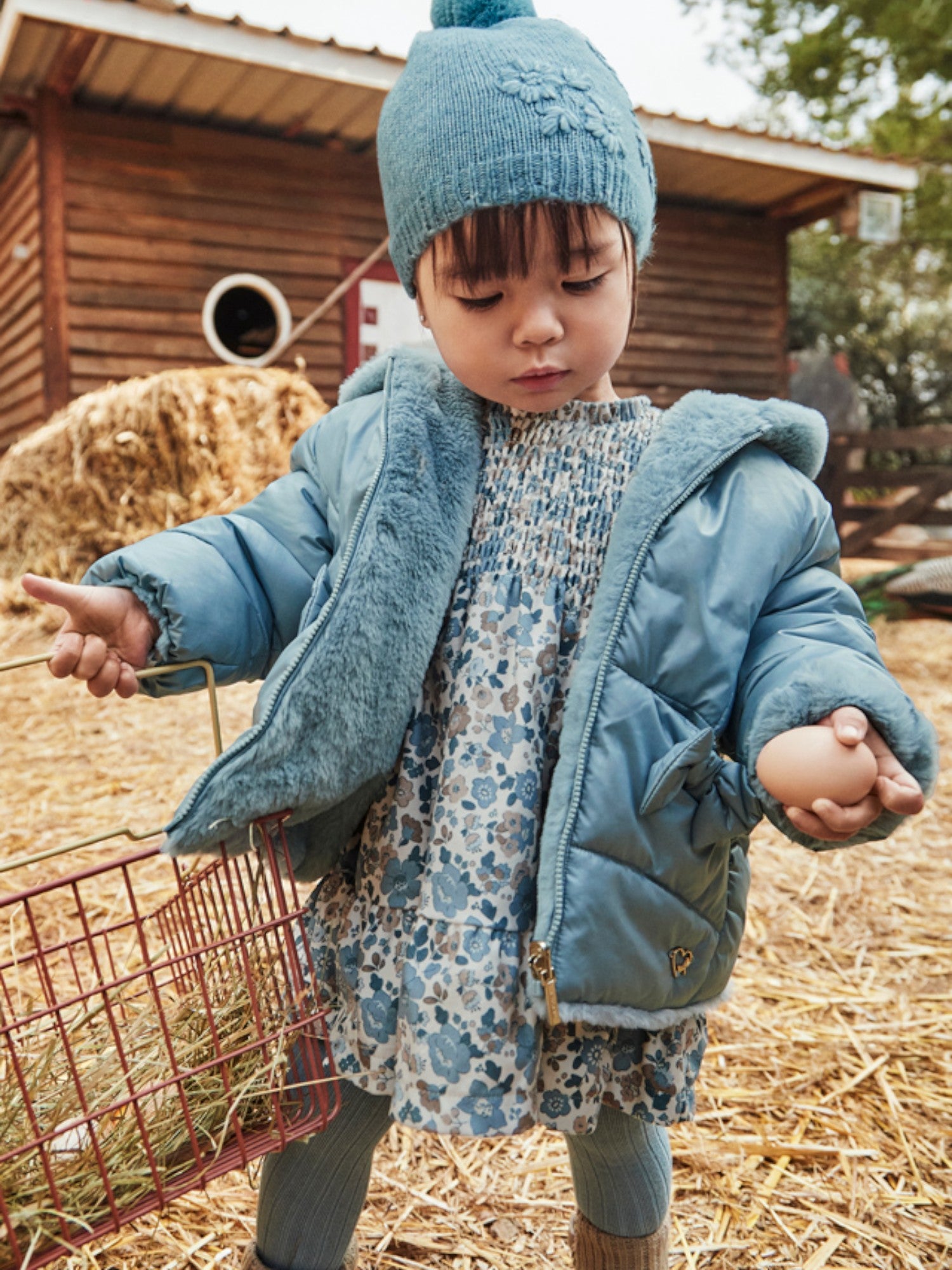 Reversible fur jacket for girls, CIELO 2435/79