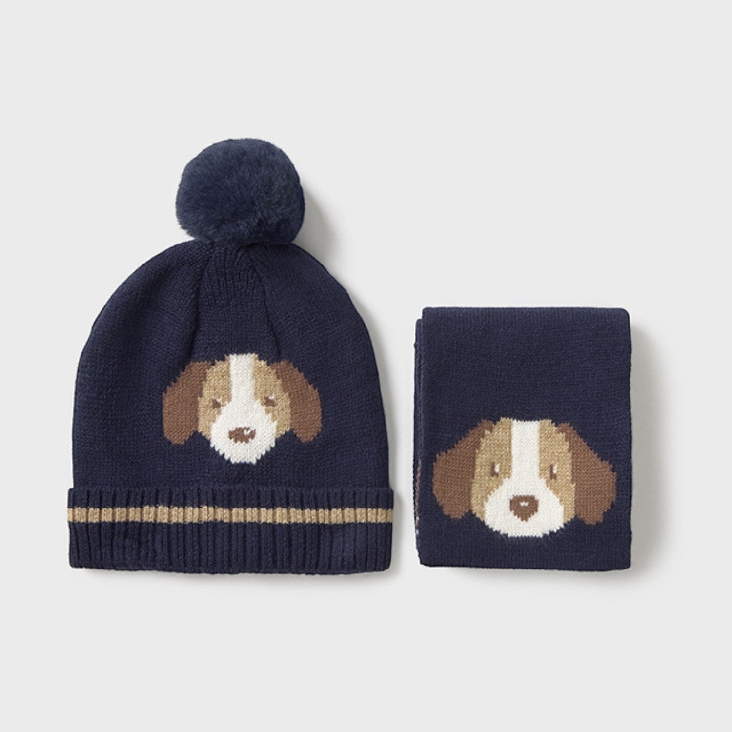 Comp.cappello e sciarpa  Blu 10018/63 -  NANU' BABY