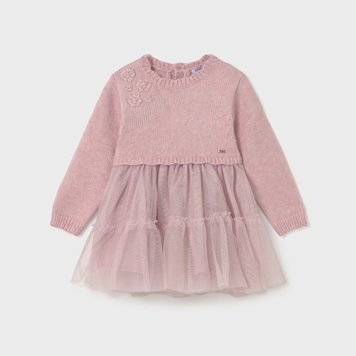 Abito combinato tricot Bimba Rosa 2905/33 -  NANU' BABY