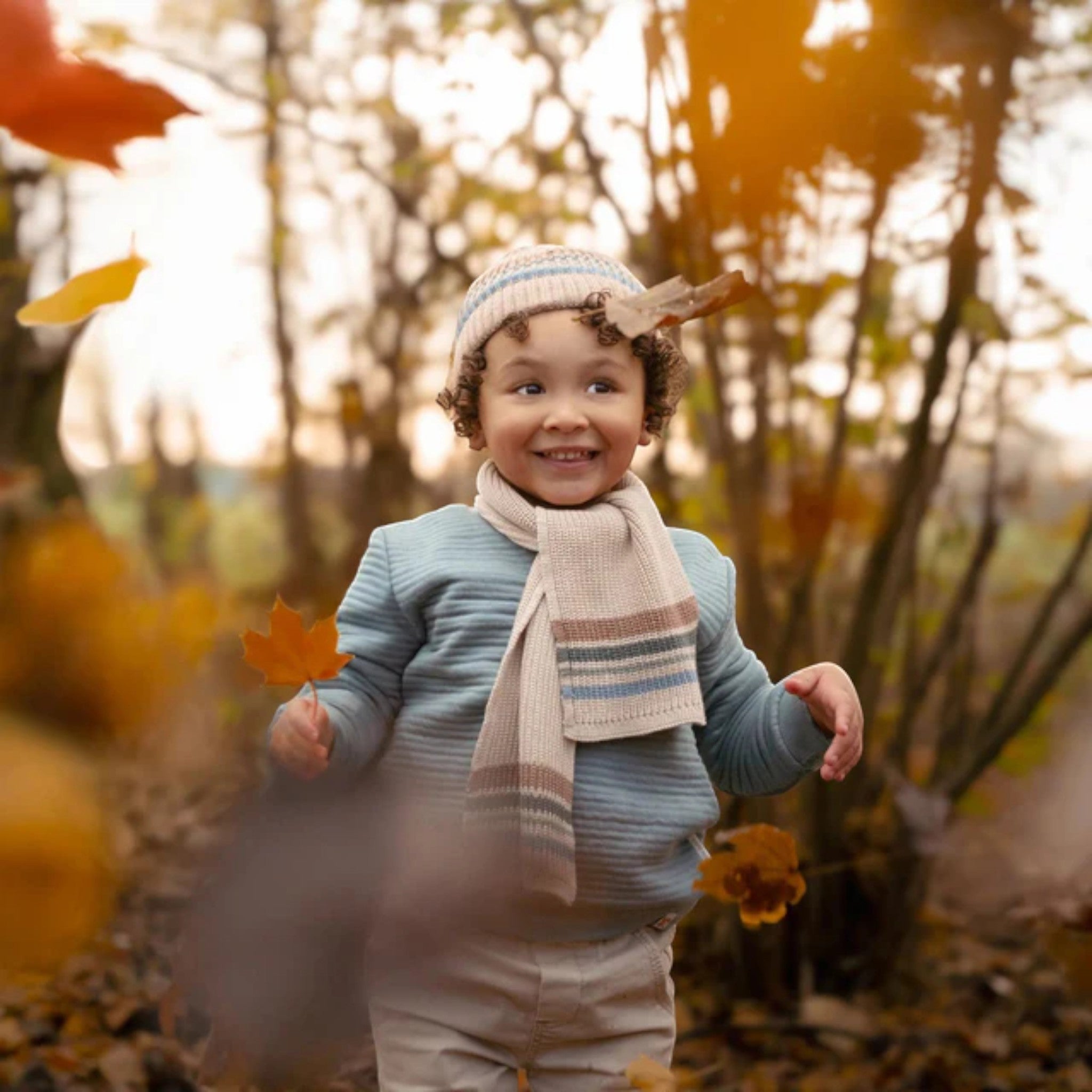 Sciarpa - Marrone - amici della Foresta  Avorio CL25099021