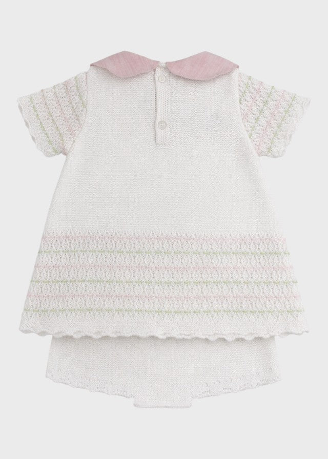 Completo Nascita Cotone Rosa Pesco EK1319C