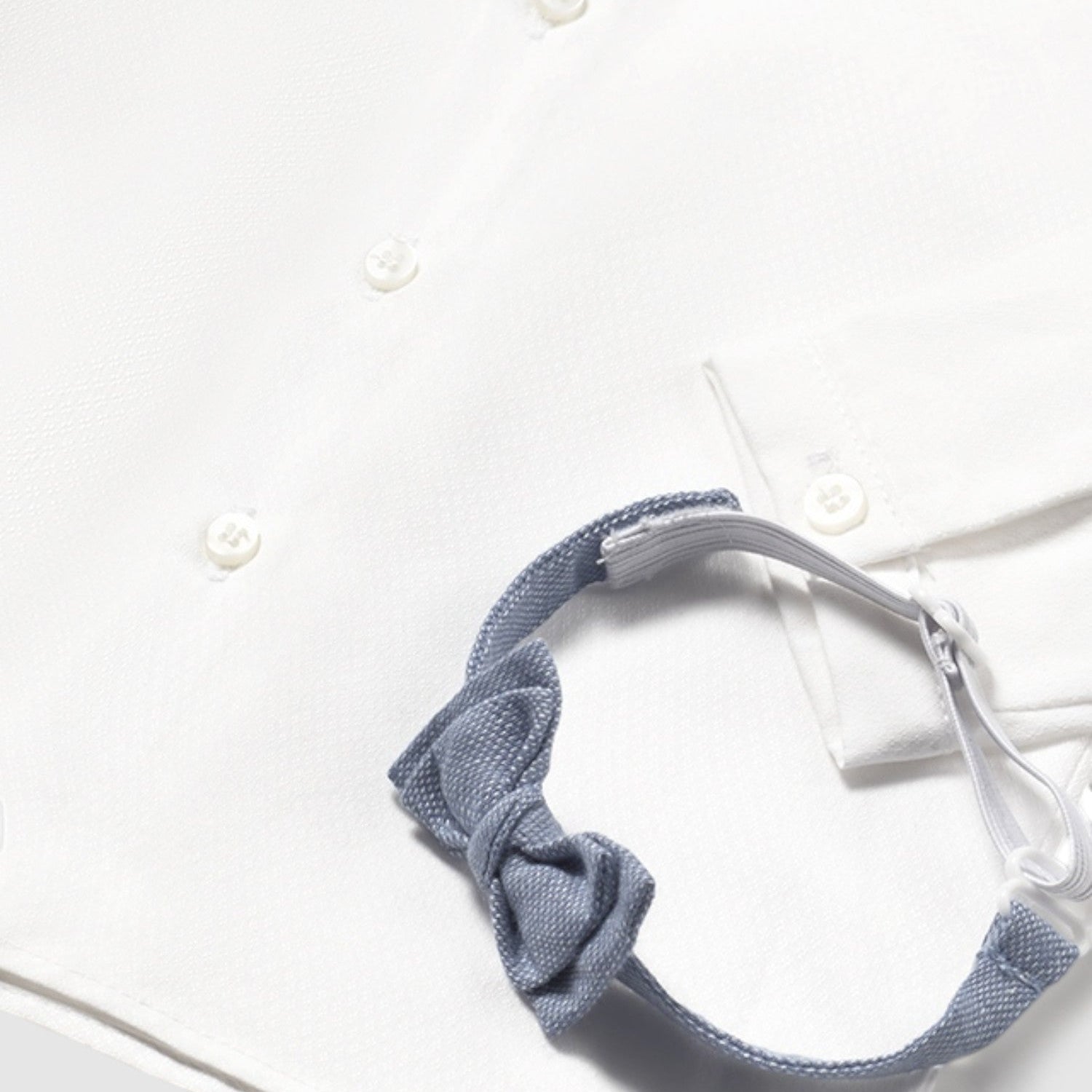 Camicia manica lunga papillon Bimbo BIANCO 1102 /B -  NANU' BABY