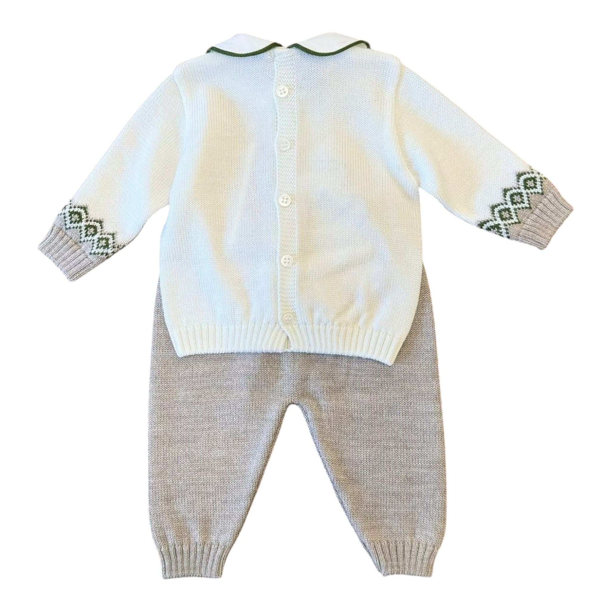 Baby Boy Newborn Outfit, Little Bear, Vanilla, IB5150/V