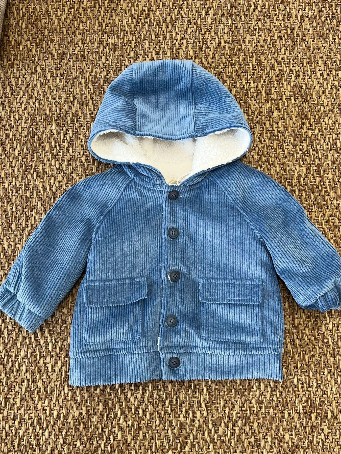 Baby Blue Velvet Coat 1L-GIL1L