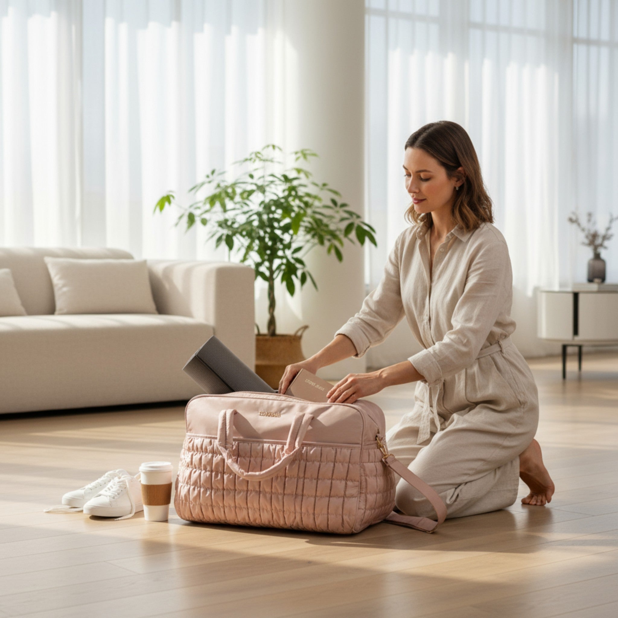 Borsa 48 ore XL Rosa LOVE BAG - Ecopelle Premium