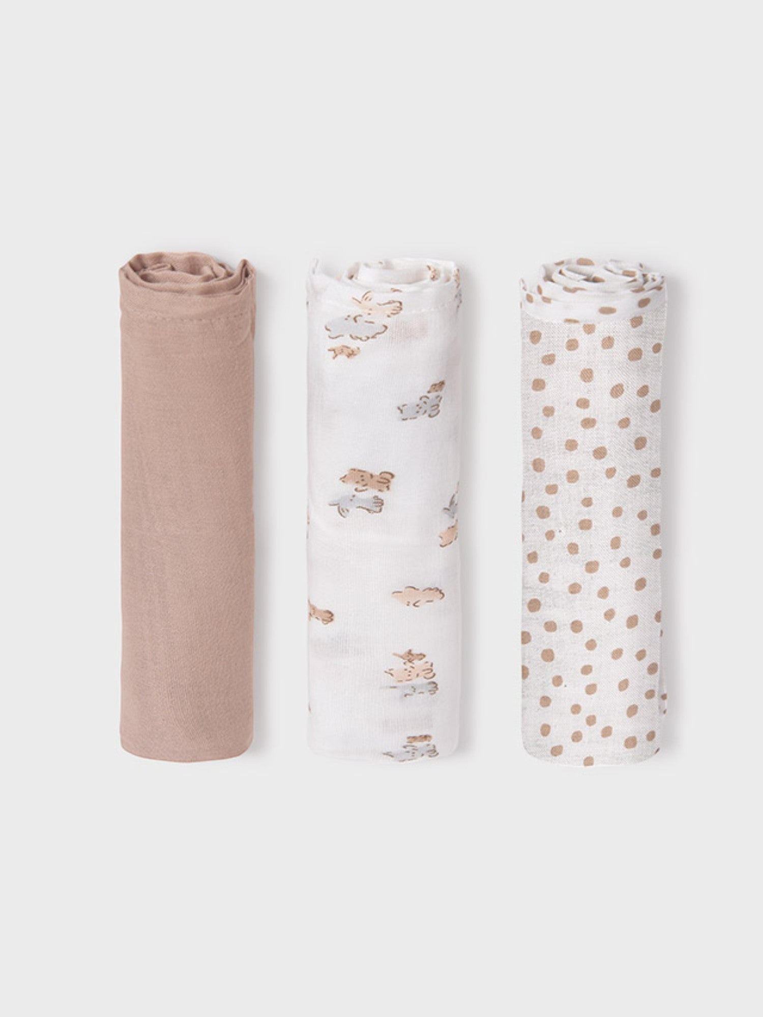 Set of small gauzes for newborns, Ecru 9872/E