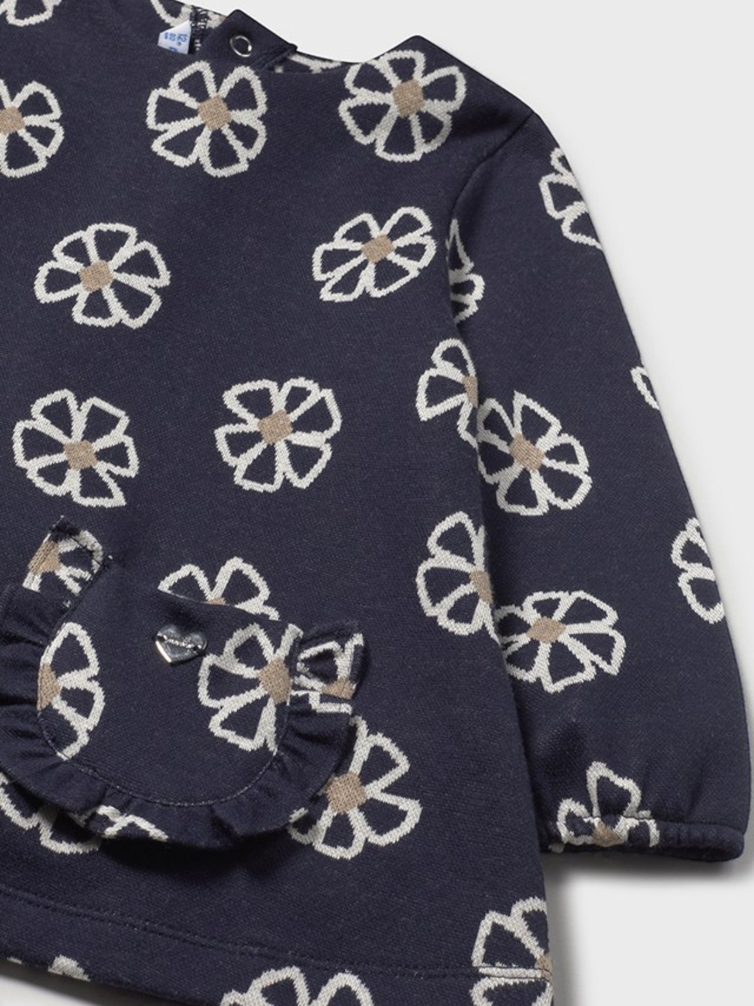 Jacquard dress for baby girl, blue, 2918/48