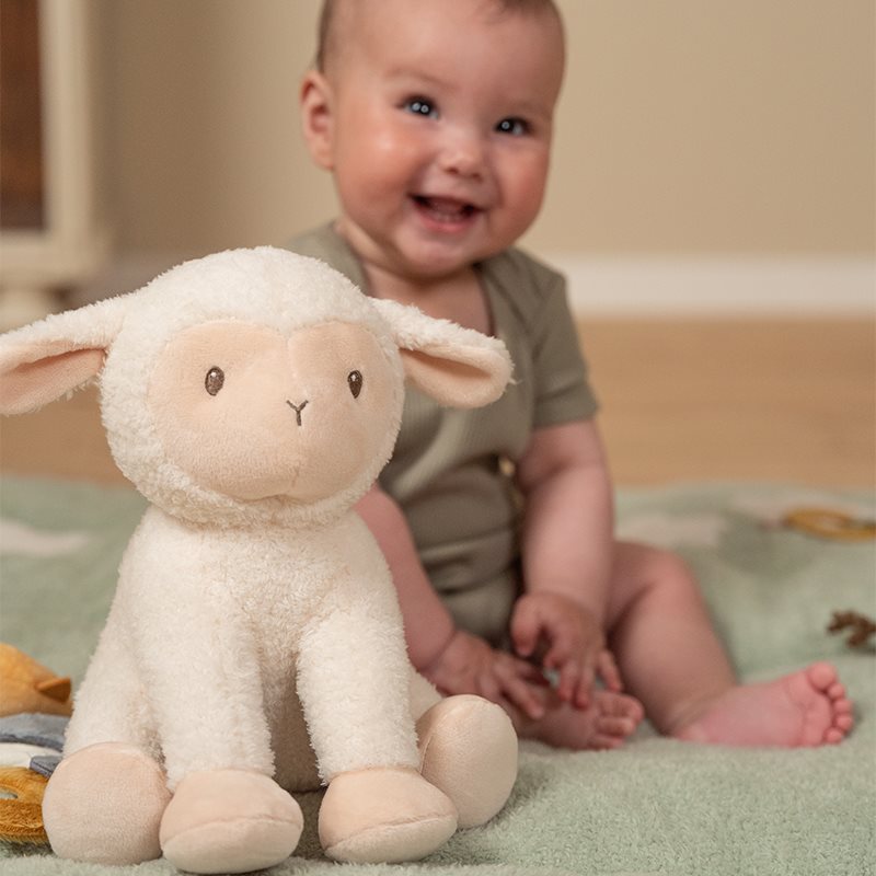 Pecorella da coccolare 25 cm Piccola fattoria  BIANCO LD8834 -  NANU' BABY