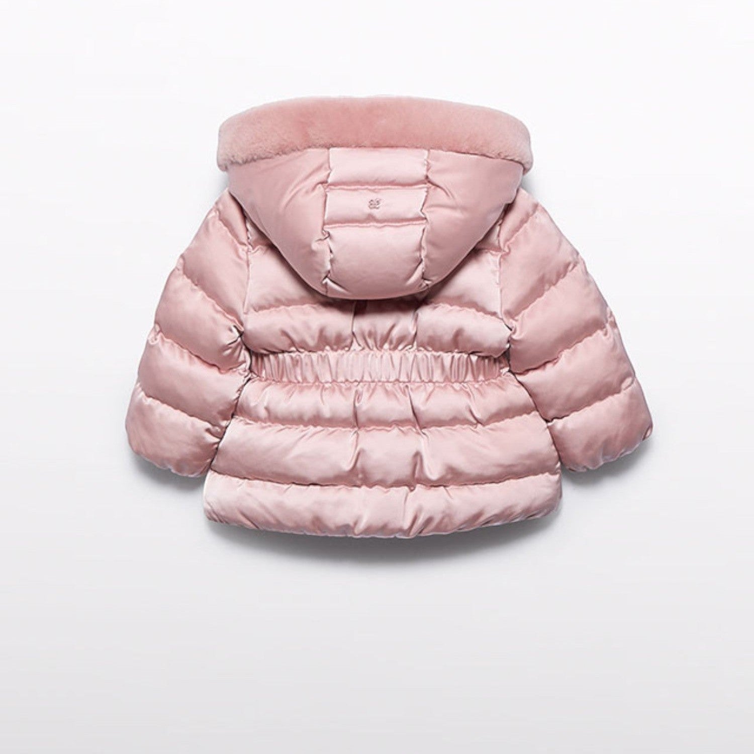 Giubbotto satinato pelo Bimba Rosa 5821/19 -  NANU' BABY