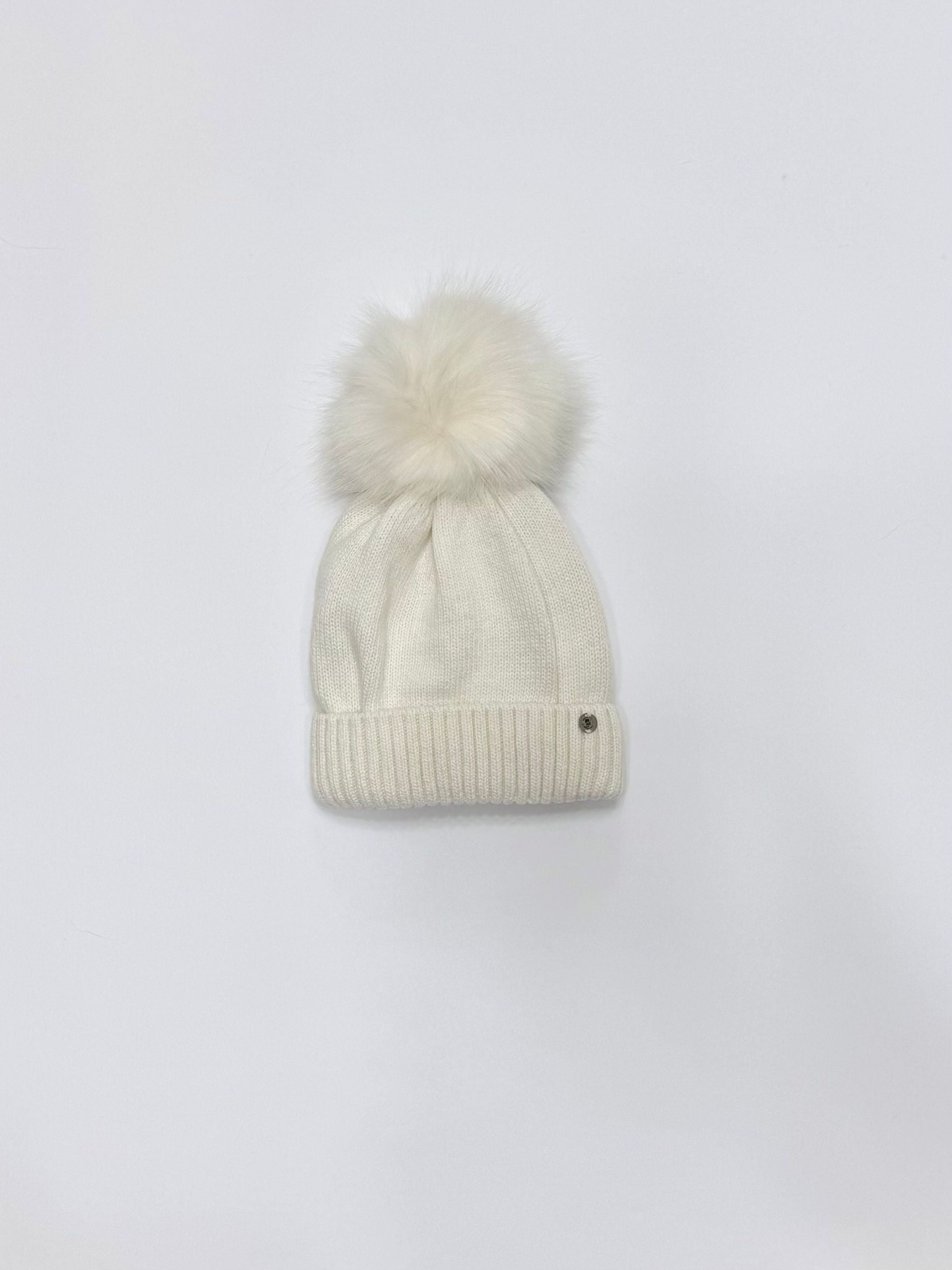 Eco-Friendly White Pom Pom Hat CT1622EA/B