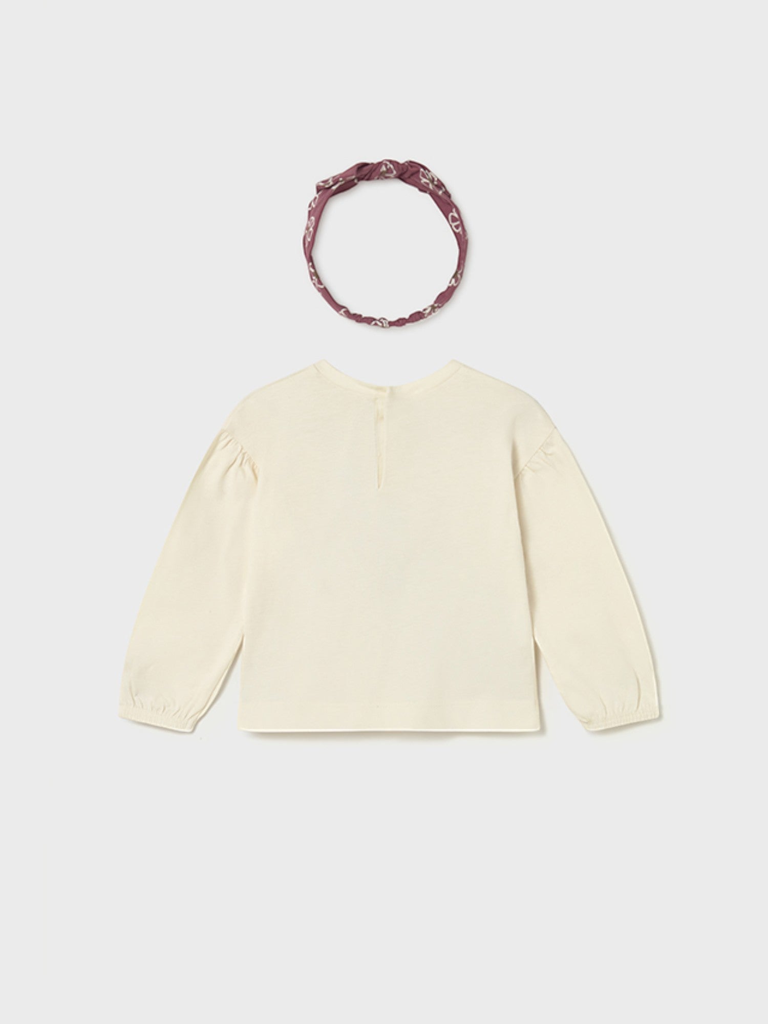 Baby Girl's Cream Headband T-Shirt 2078/27