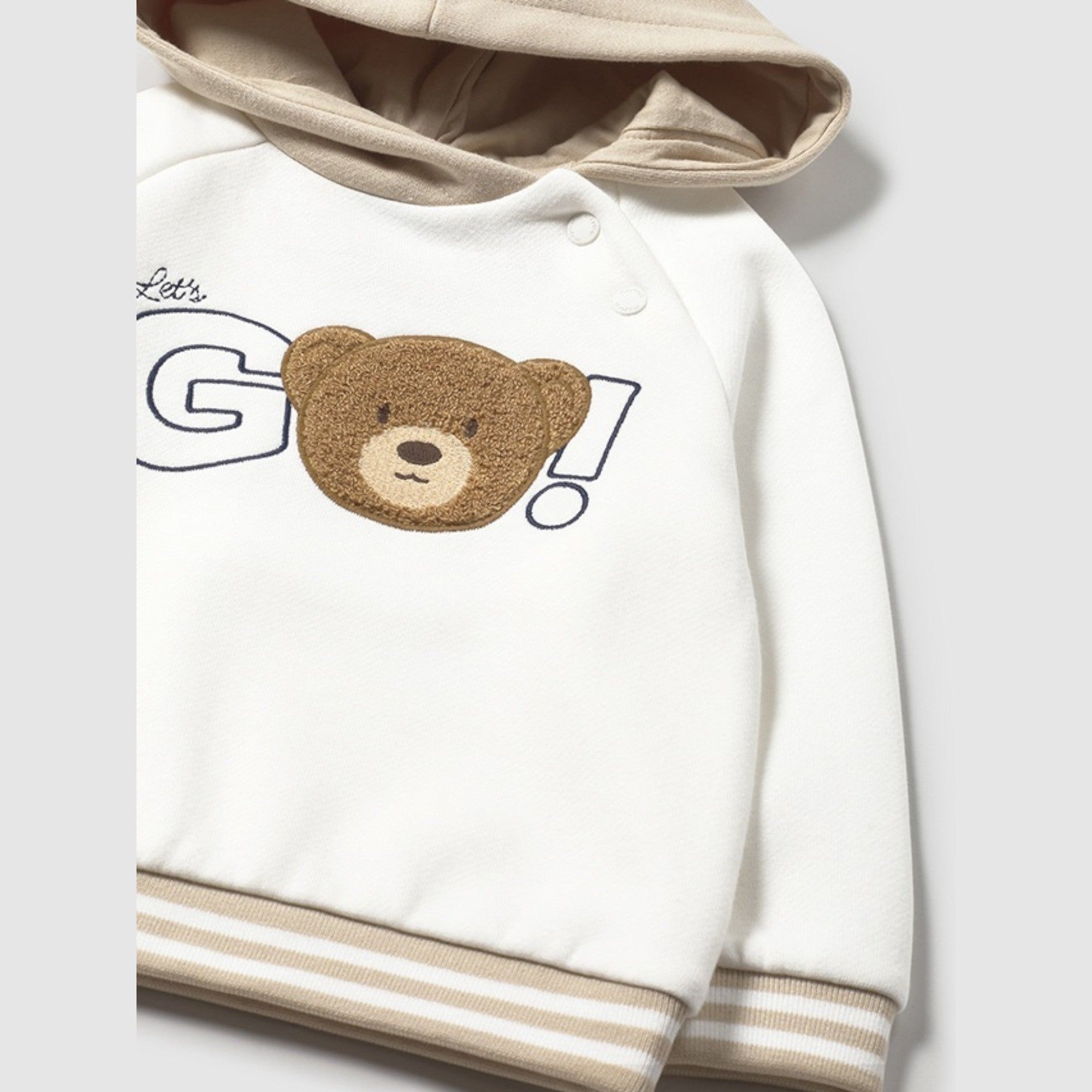 Pullover con cappuccio Bimbo PANNA 2414/31 -  NANU' BABY