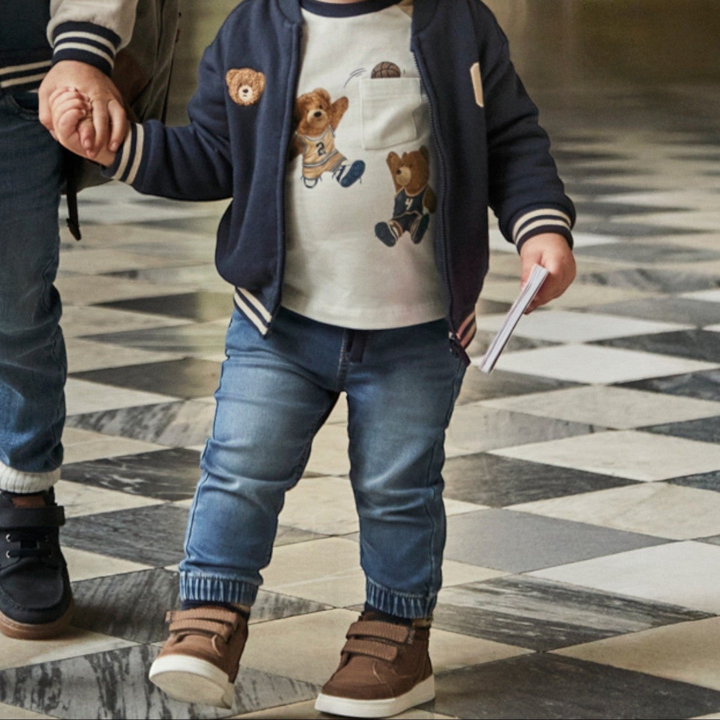 Pantalone soft denim jogger Bimbo Blu 2508/95 -  NANU' BABY